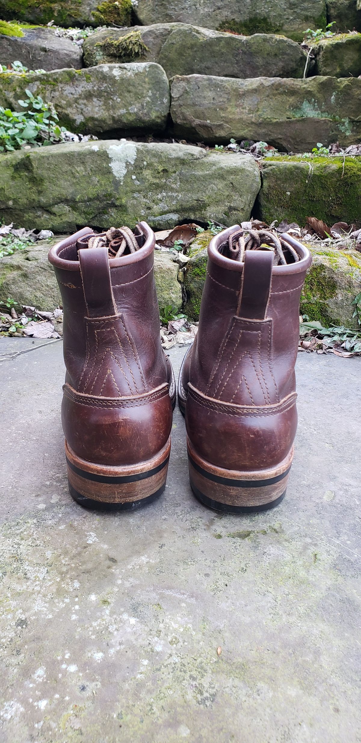 Photo by SamuelO on March 1, 2023 of the Nicks Robert in Horween Brown Chromexcel.