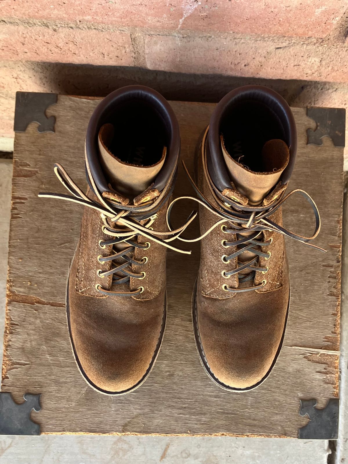 Photo by shank.sinatra on October 1, 2025 of the White's Chore Boot in Seidel Distressed Roughout.
