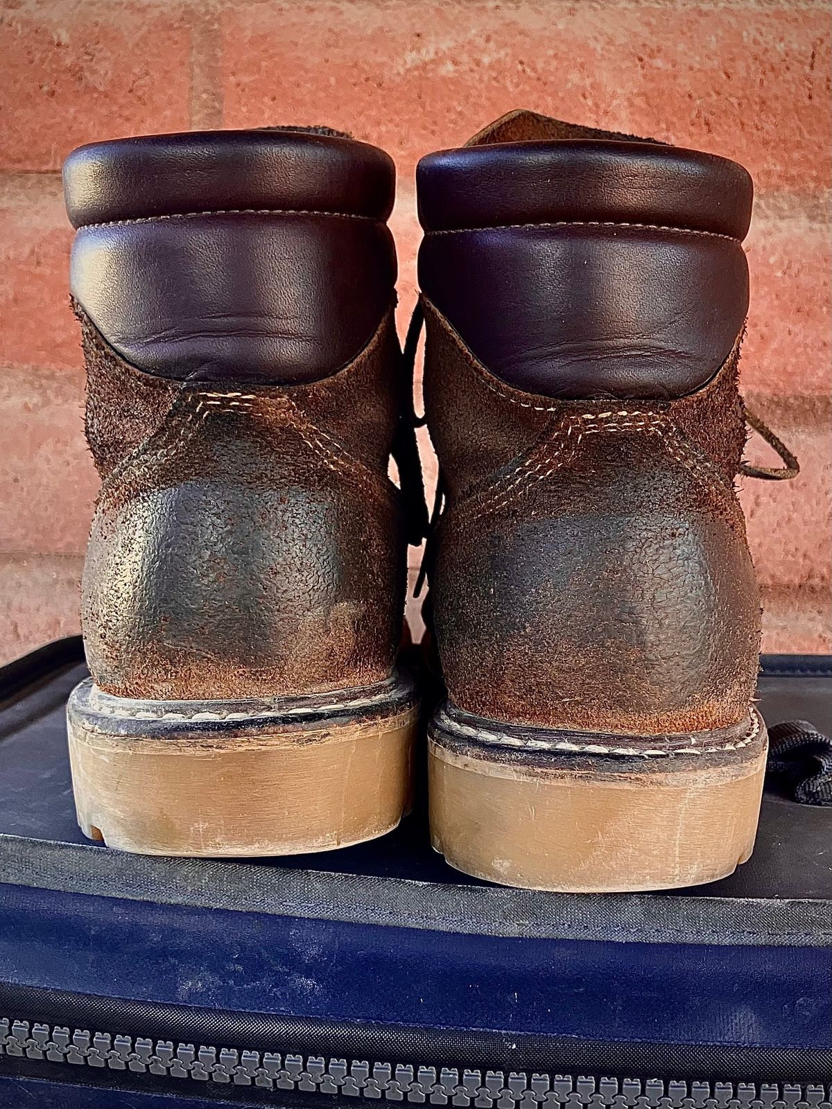 Photo by shank.sinatra on January 5, 2026 of the White's Chore Boot in Seidel Distressed Roughout.