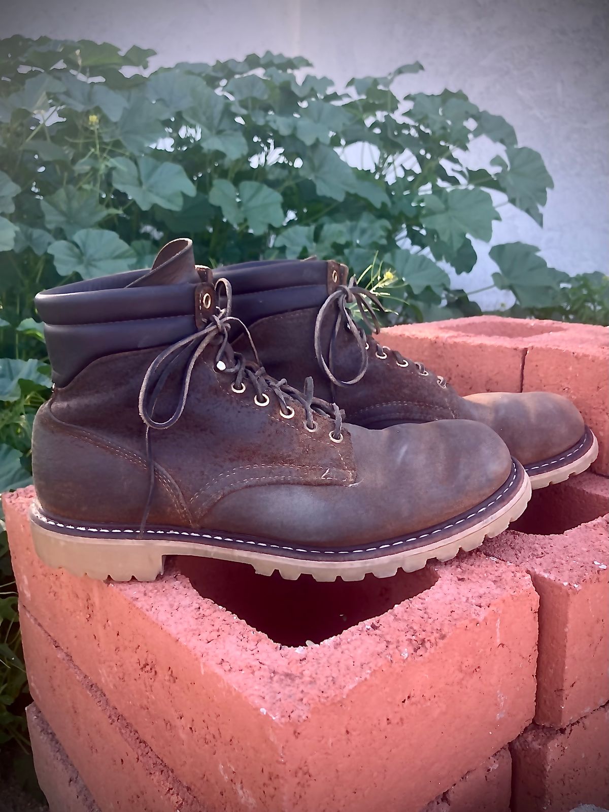 Photo by shank.sinatra on February 3, 2026 of the White's Chore Boot in Seidel Distressed Roughout.