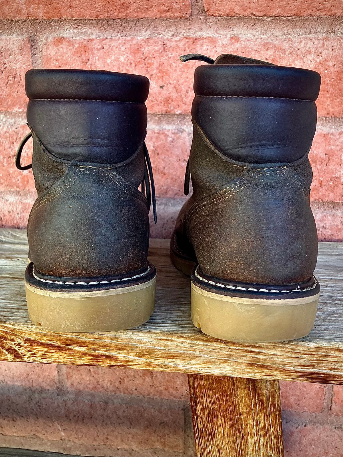 Photo by shank.sinatra on February 24, 2026 of the White's Chore Boot in Seidel Distressed Roughout.