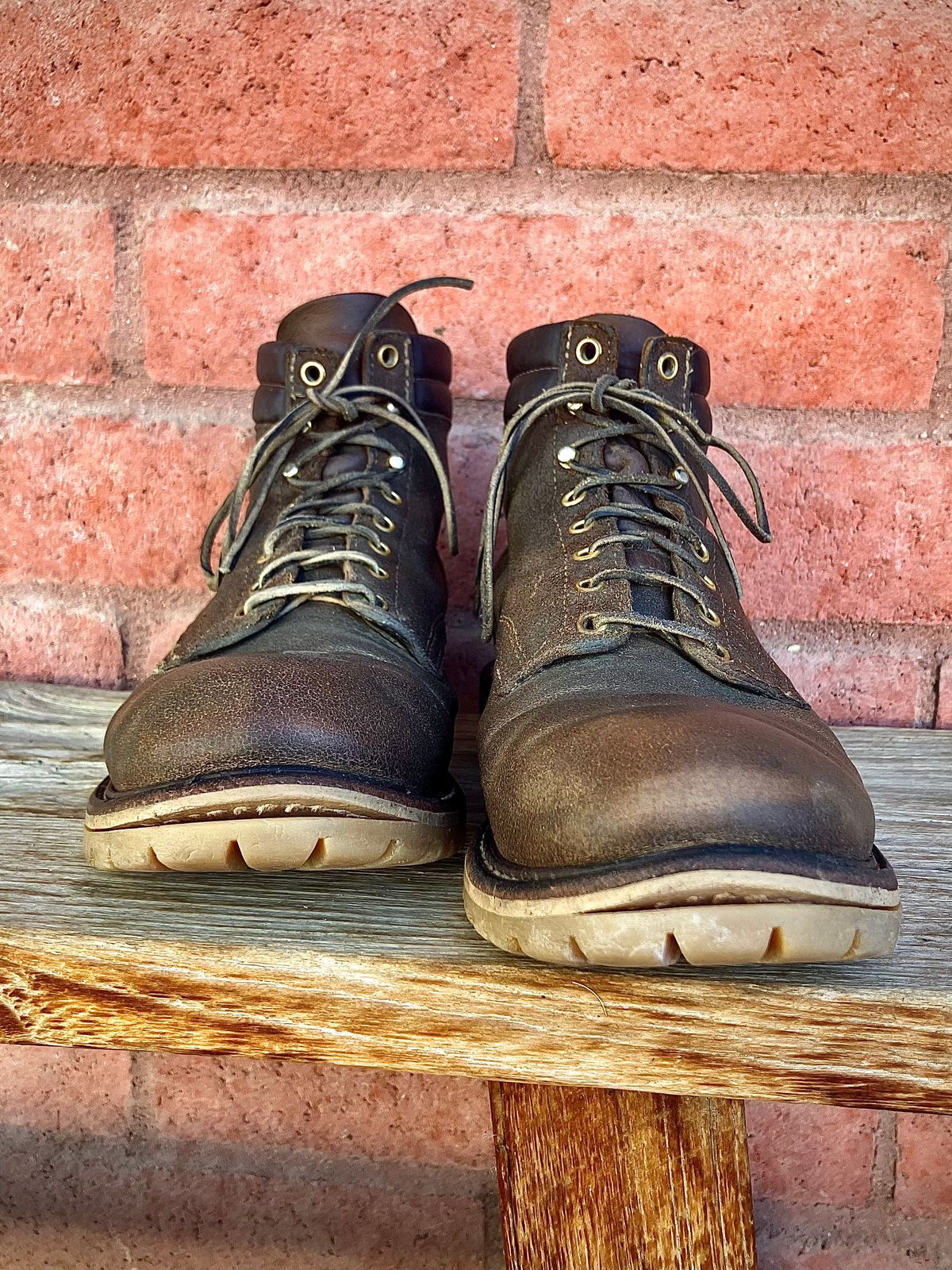 Photo by shank.sinatra on February 24, 2026 of the White's Chore Boot in Seidel Distressed Roughout.