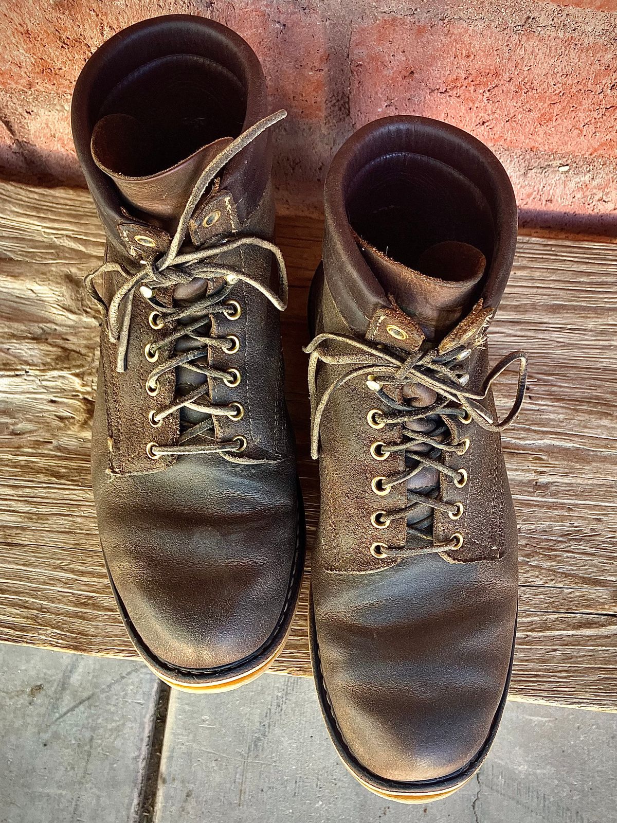 Photo by shank.sinatra on February 24, 2026 of the White's Chore Boot in Seidel Distressed Roughout.