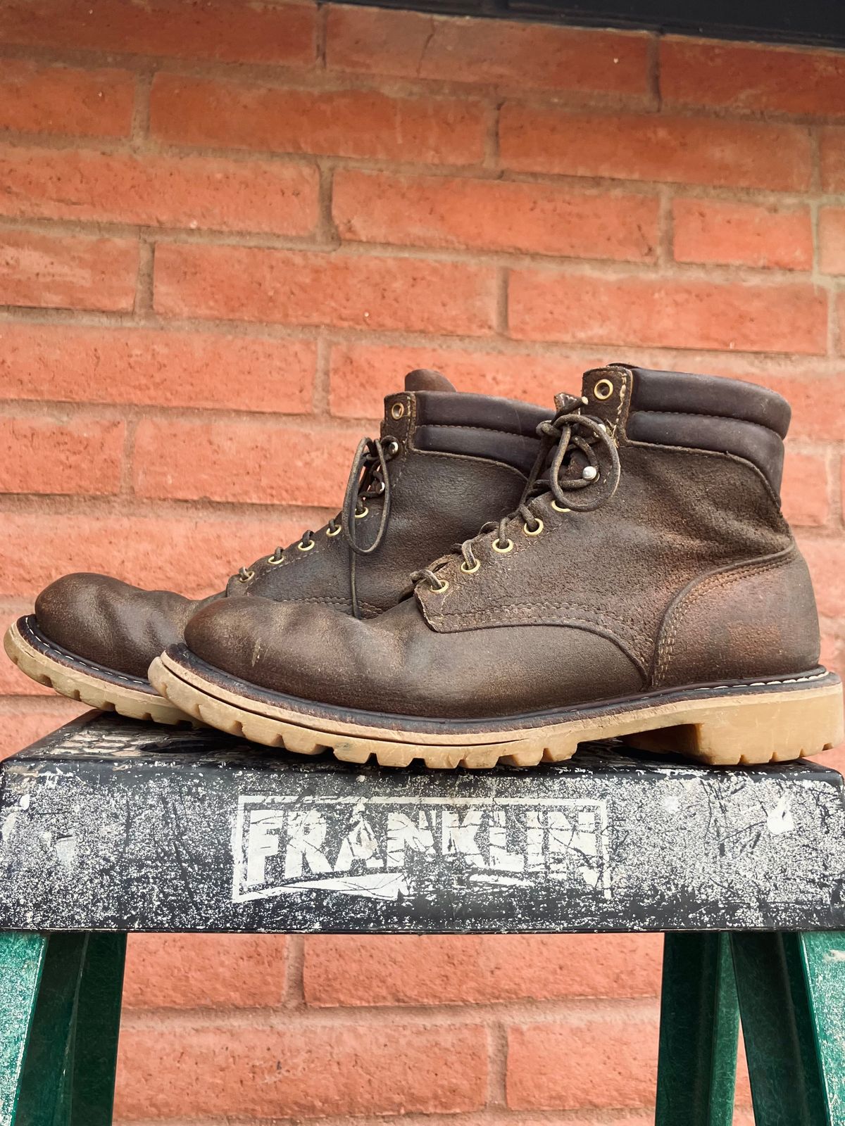 Photo by shank.sinatra on March 29, 2026 of the White's Chore Boot in Seidel Distressed Roughout.