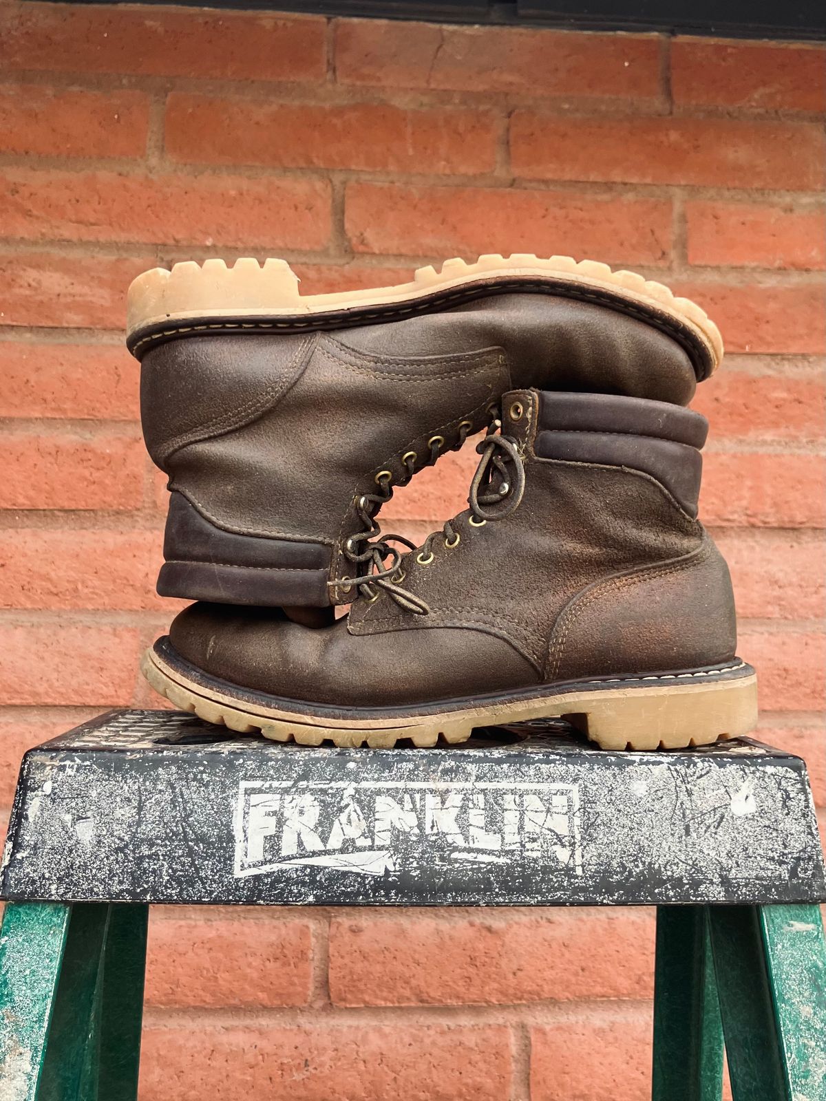 Photo by shank.sinatra on March 29, 2026 of the White's Chore Boot in Seidel Distressed Roughout.