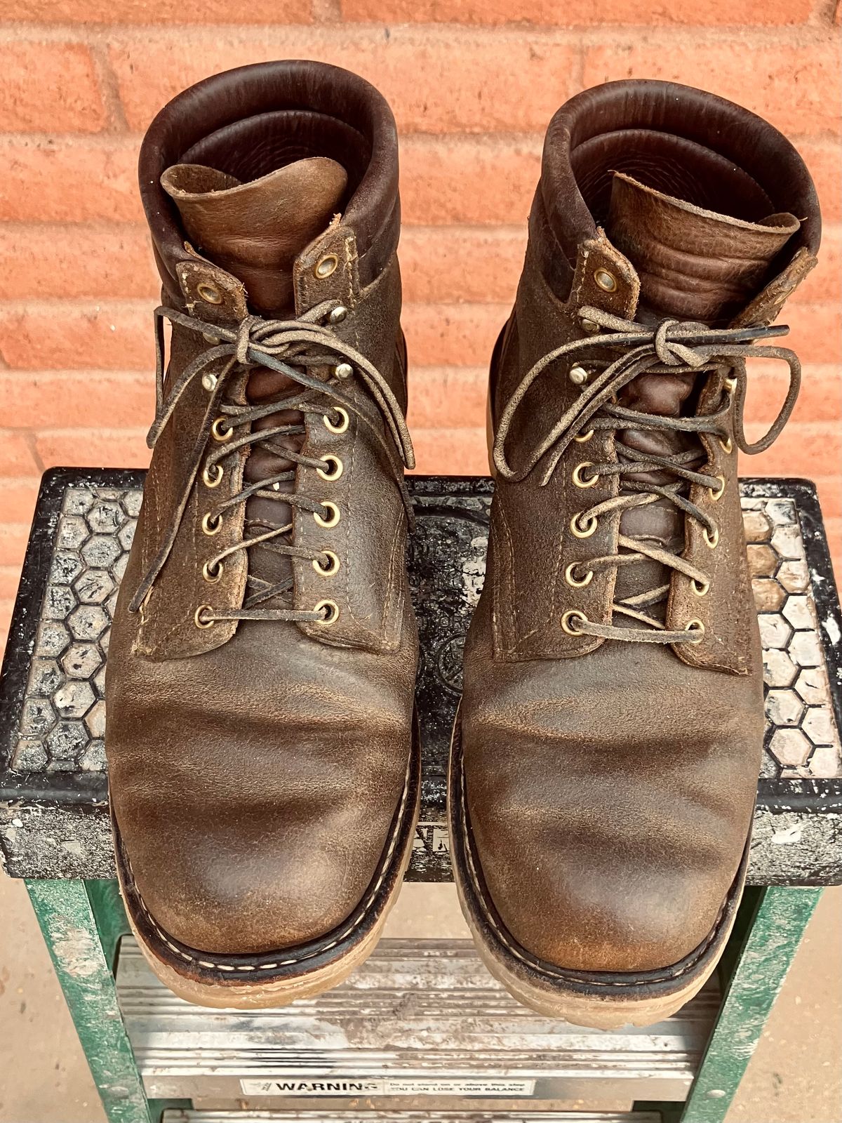 Photo by shank.sinatra on March 29, 2026 of the White's Chore Boot in Seidel Distressed Roughout.