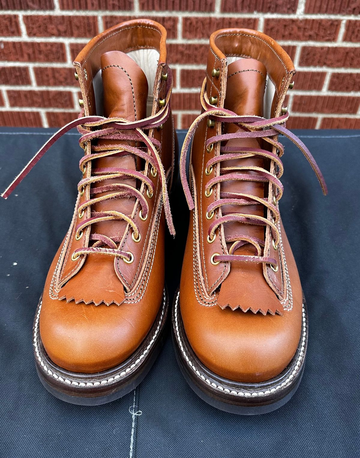 Photo by twg7 on October 1, 2023 of the John Lofgren Donkey Puncher Boots in Badalassi Carlo Cognac Minerva.