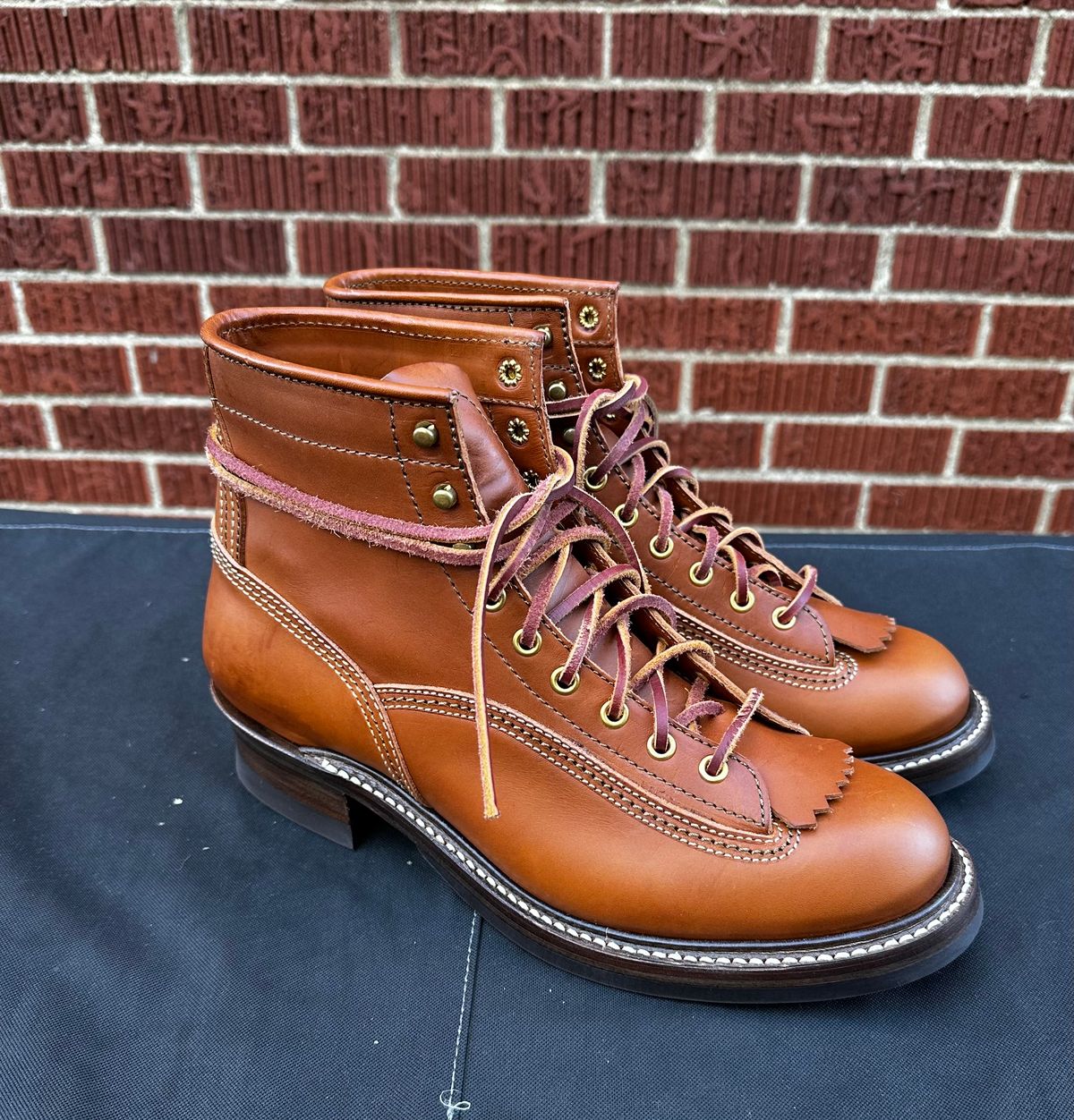 Photo by twg7 on October 1, 2023 of the John Lofgren Donkey Puncher Boots in Badalassi Carlo Cognac Minerva.