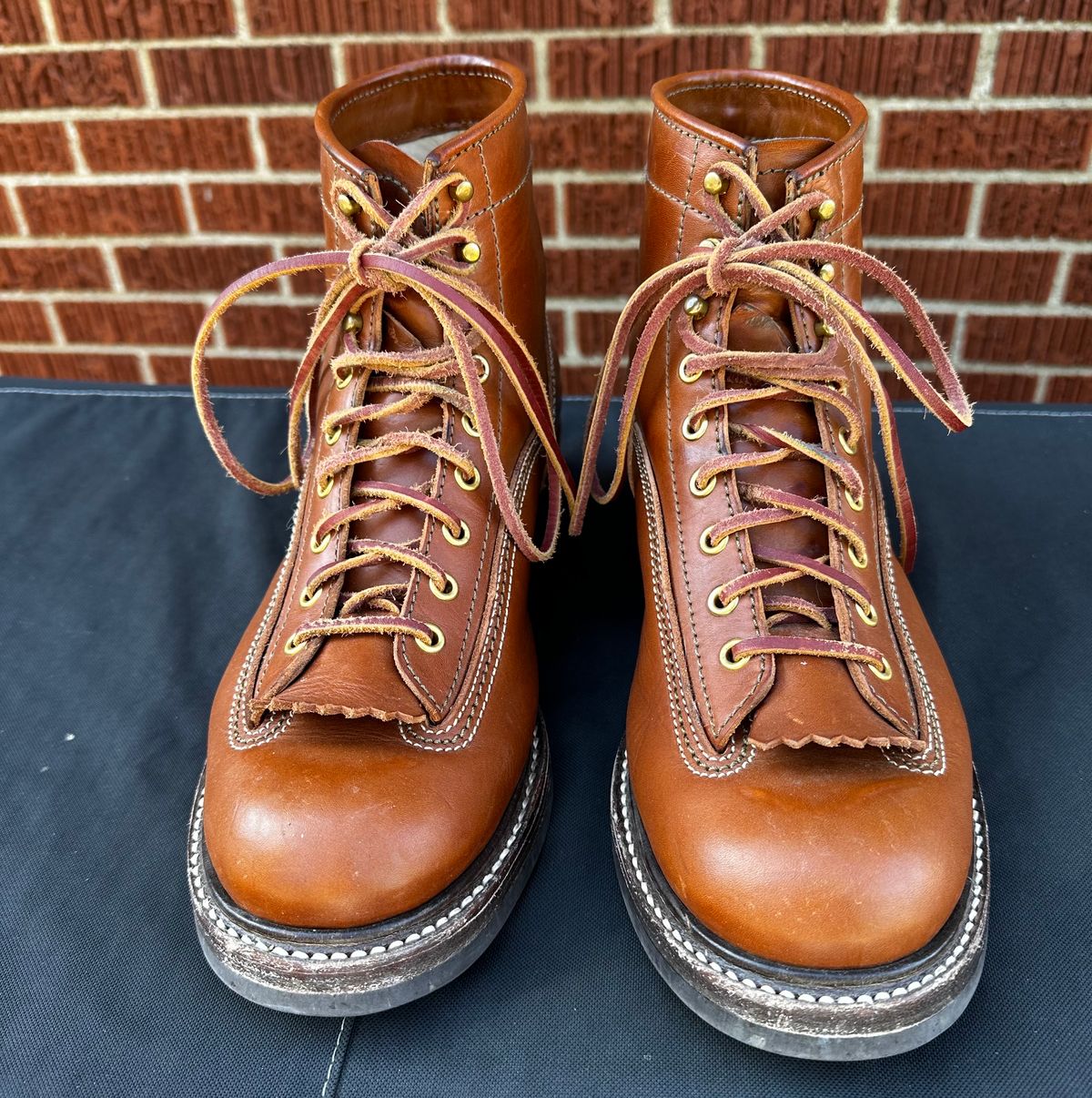 Photo by twg7 on November 3, 2023 of the John Lofgren Donkey Puncher Boots in Badalassi Carlo Cognac Minerva.