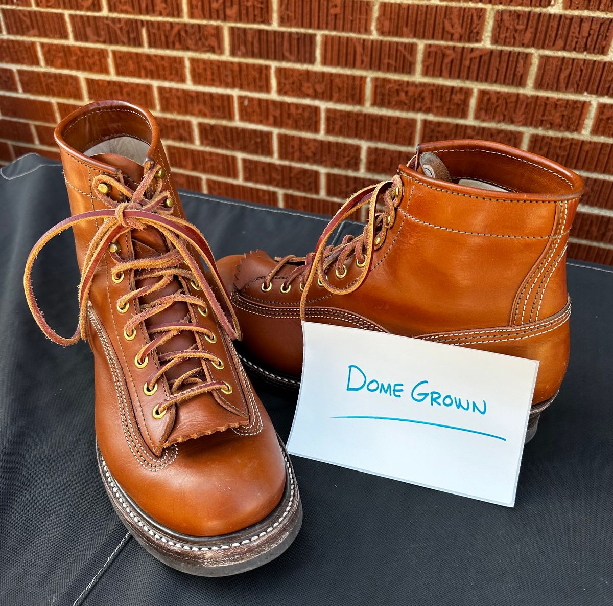 Photo by twg7 on November 3, 2023 of the John Lofgren Donkey Puncher Boots in Badalassi Carlo Cognac Minerva.