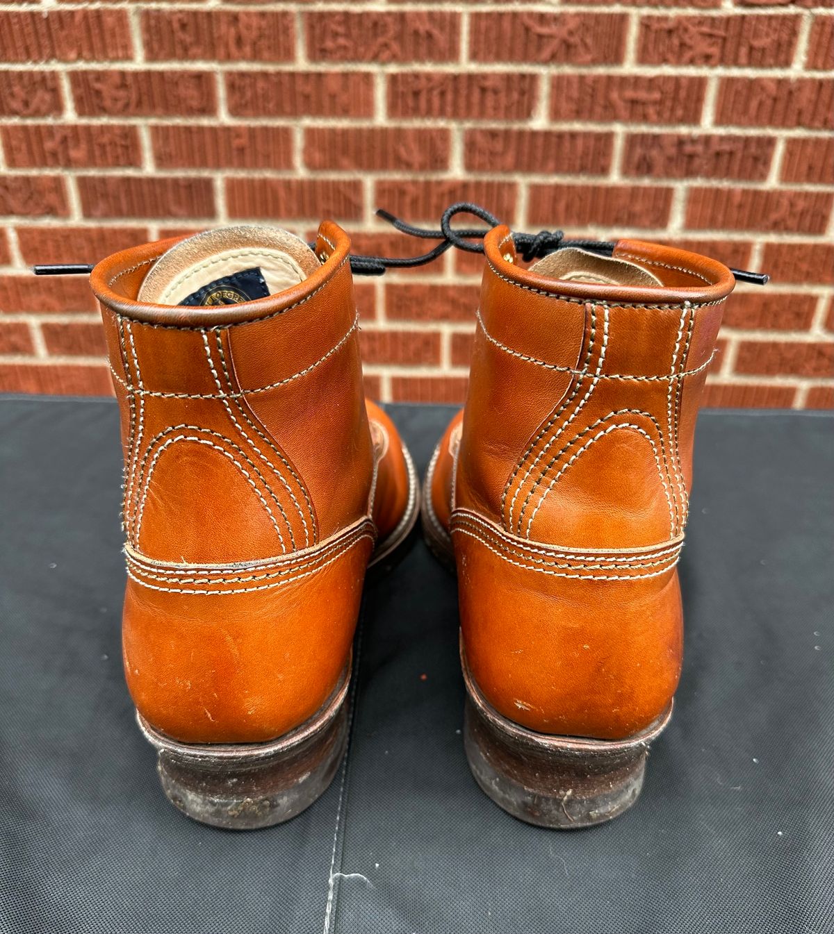 Photo by twg7 on December 1, 2023 of the John Lofgren Donkey Puncher Boots in Badalassi Carlo Cognac Minerva.