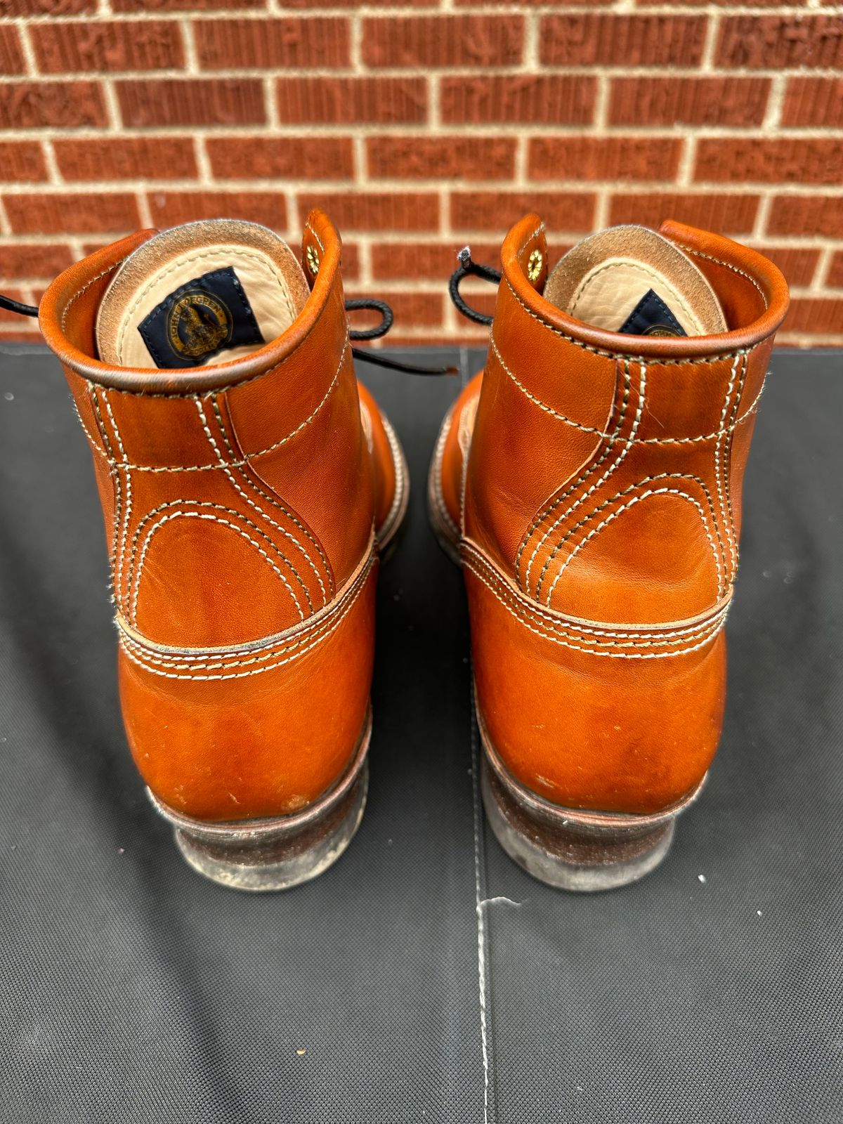 Photo by twg7 on January 3, 2024 of the John Lofgren Donkey Puncher Boots in Badalassi Carlo Cognac Minerva.
