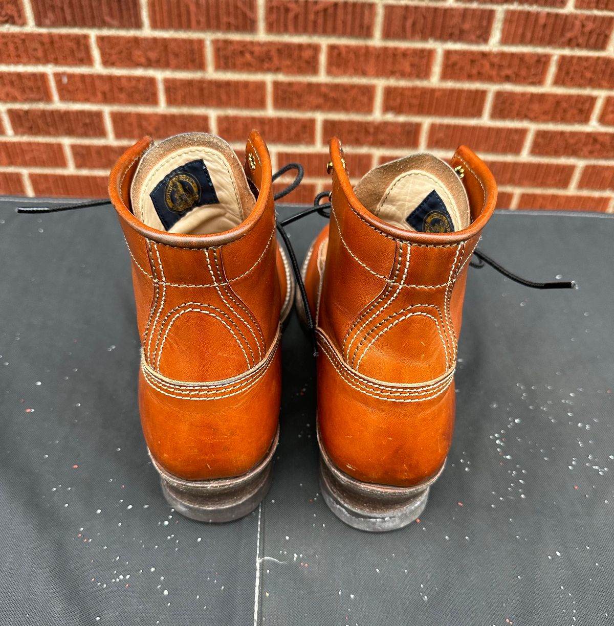 Photo by twg7 on February 1, 2024 of the John Lofgren Donkey Puncher Boots in Badalassi Carlo Cognac Minerva.