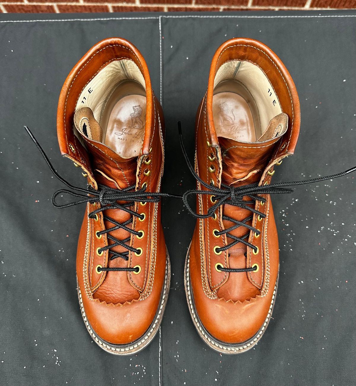 Photo by twg7 on February 1, 2024 of the John Lofgren Donkey Puncher Boots in Badalassi Carlo Cognac Minerva.