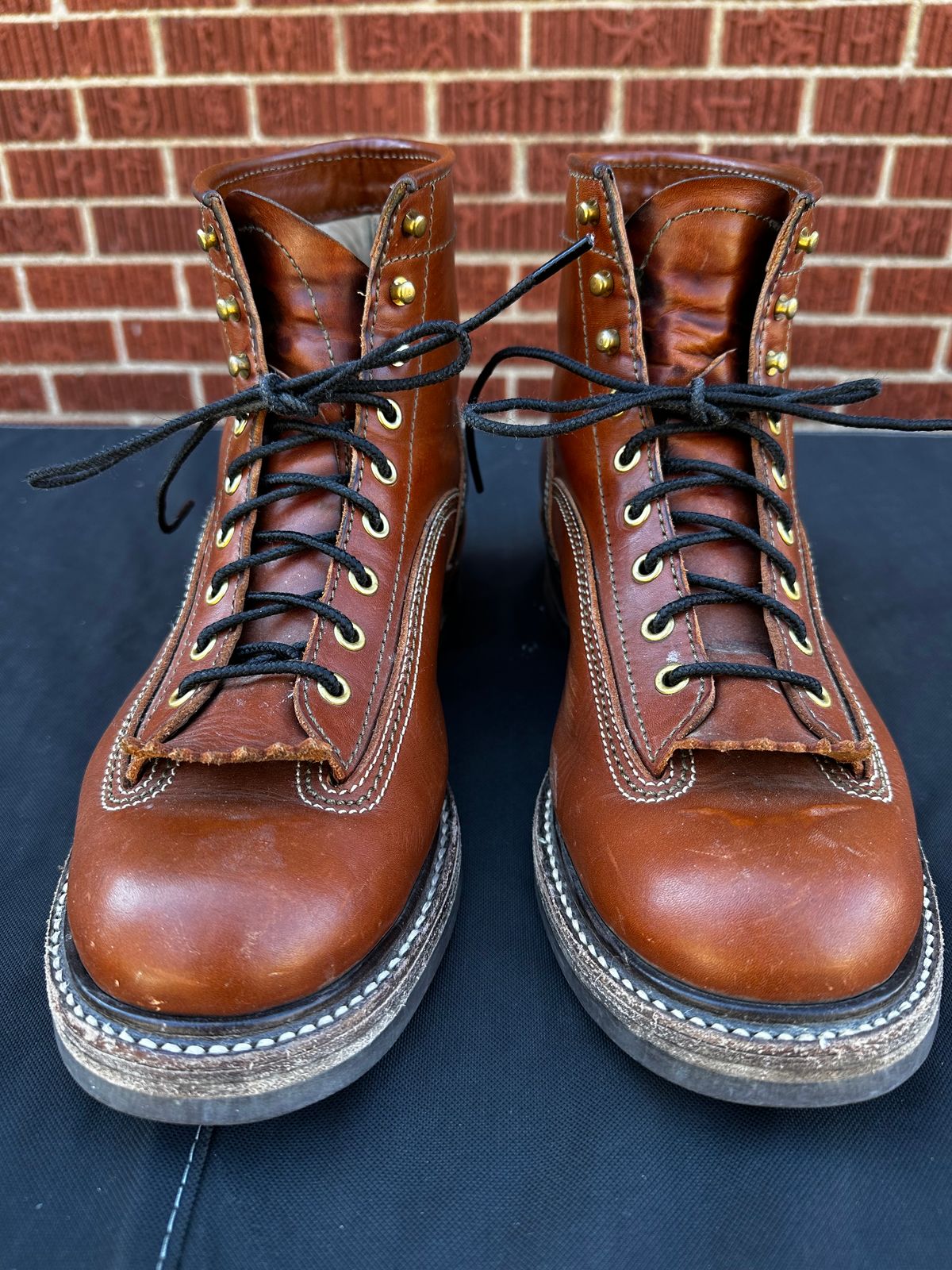 Photo by twg7 on March 1, 2024 of the John Lofgren Donkey Puncher Boots in Badalassi Carlo Cognac Minerva.