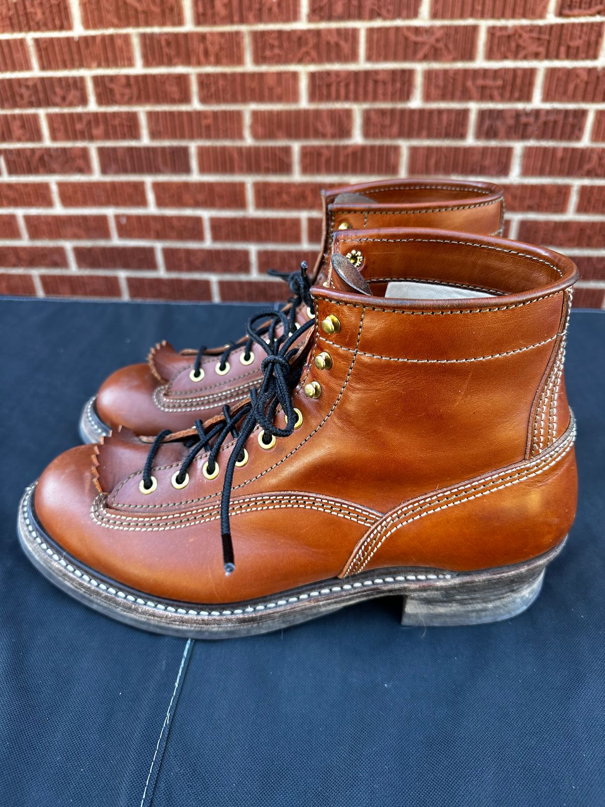 Photo by twg7 on March 1, 2024 of the John Lofgren Donkey Puncher Boots in Badalassi Carlo Cognac Minerva.