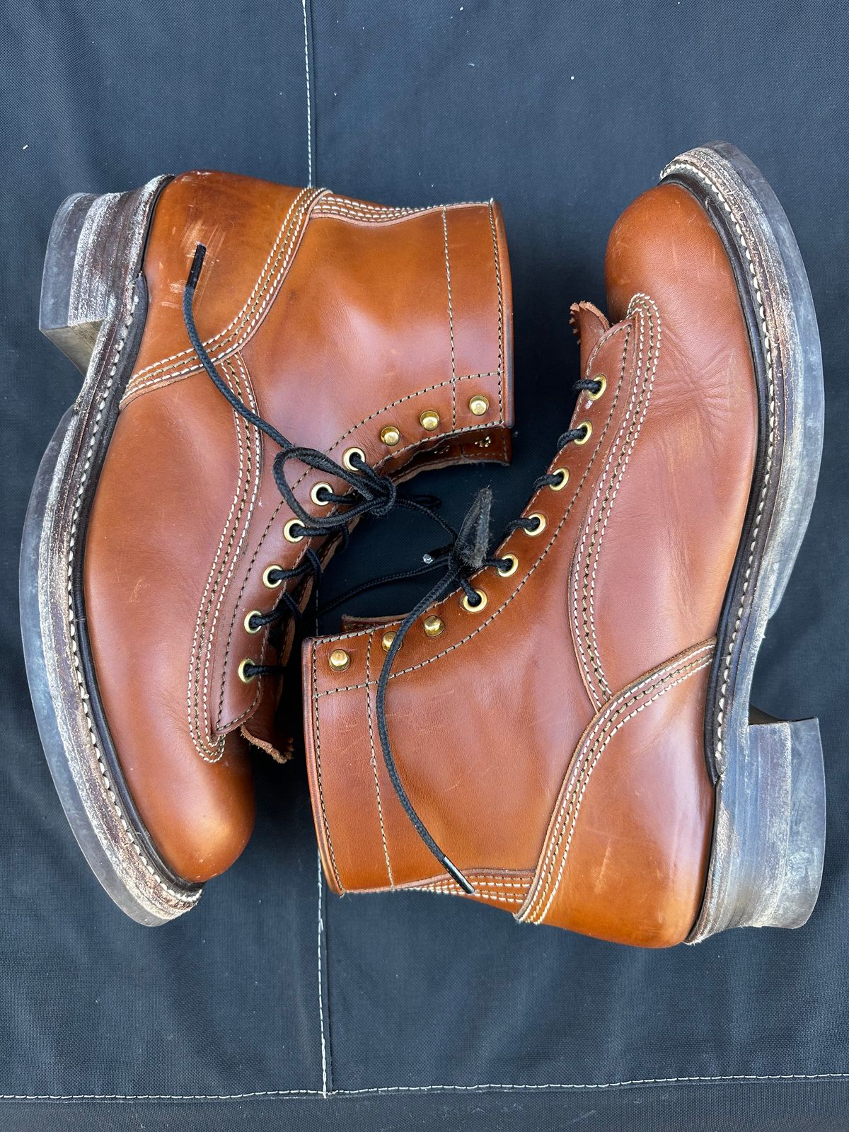 Photo by twg7 on March 1, 2024 of the John Lofgren Donkey Puncher Boots in Badalassi Carlo Cognac Minerva.