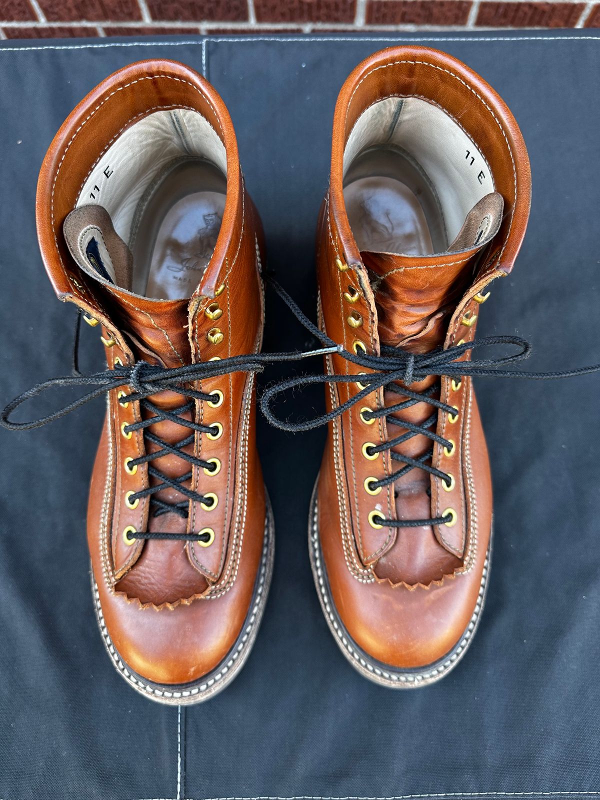 Photo by twg7 on March 1, 2024 of the John Lofgren Donkey Puncher Boots in Badalassi Carlo Cognac Minerva.