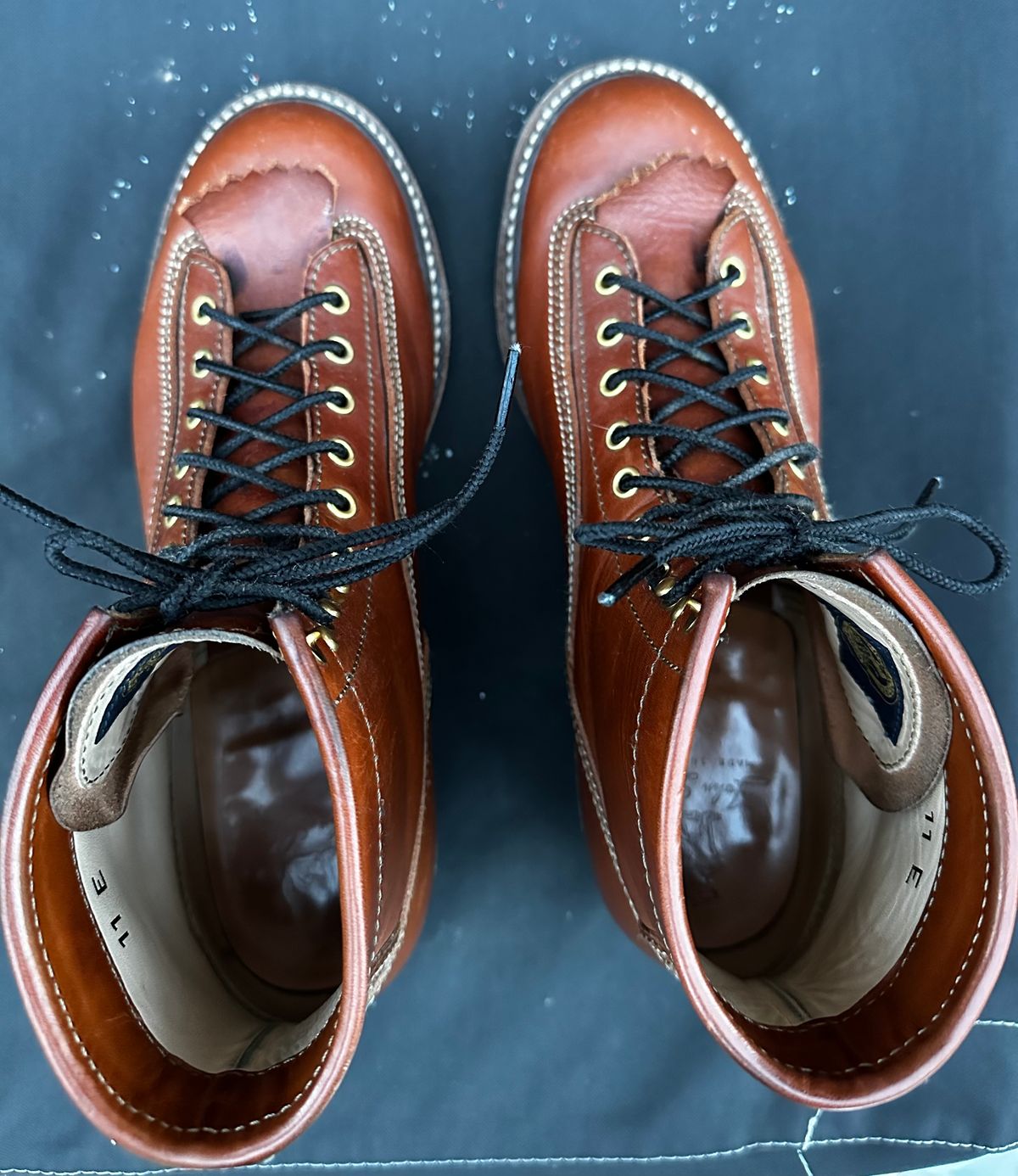 Photo by twg7 on April 3, 2024 of the John Lofgren Donkey Puncher Boots in Badalassi Carlo Cognac Minerva.