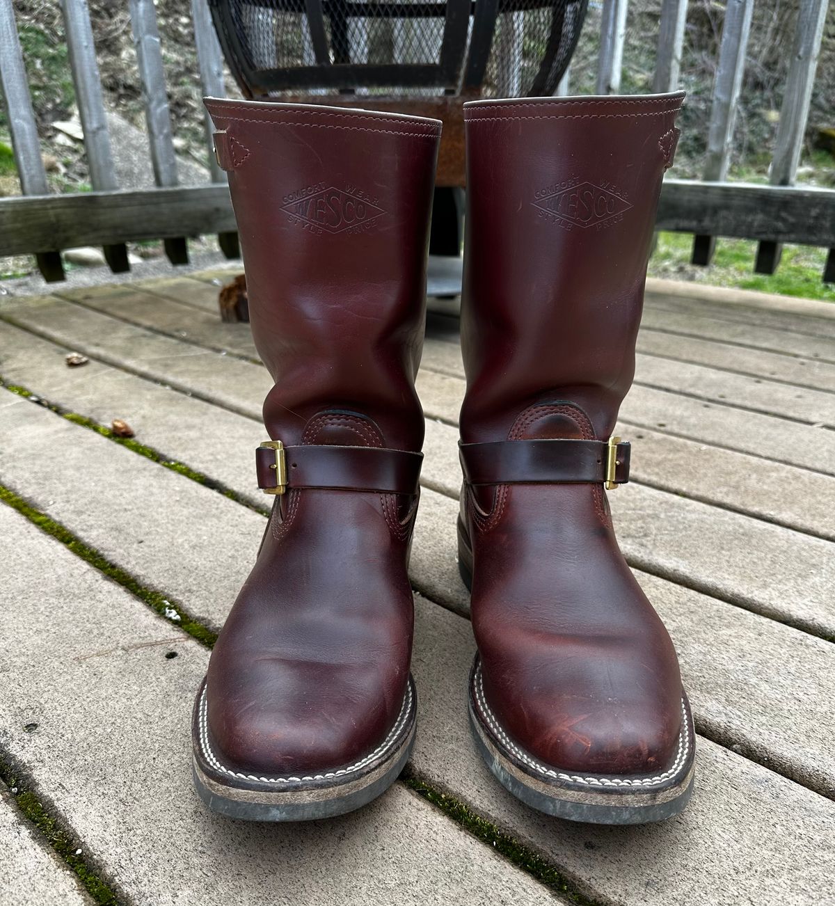 Photo by twg7 on March 2, 2023 of the Wesco Mister Lou in Horween Umber Chromexcel.