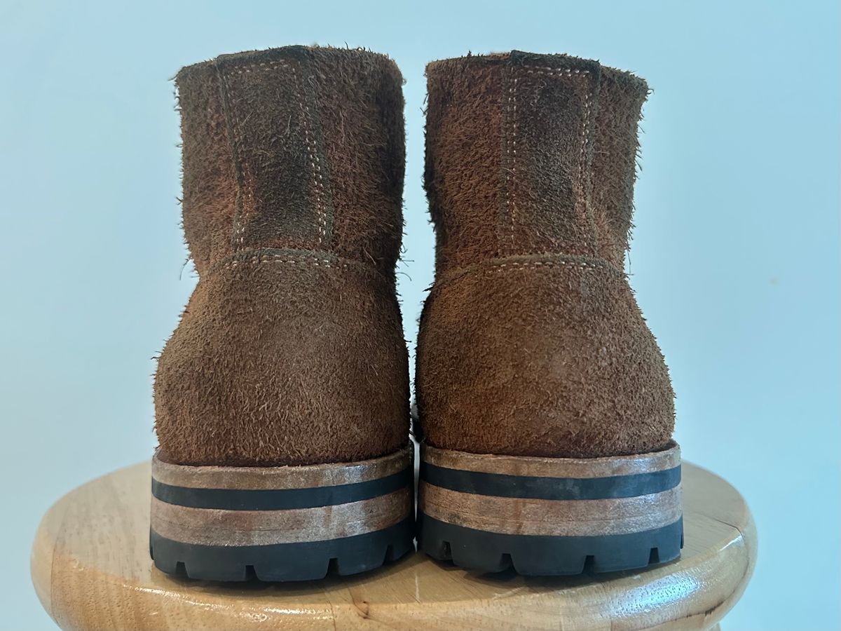 Photo by adosreis on January 4, 2023 of the Truman Service Boot in Cattail Grizzly Roughout.