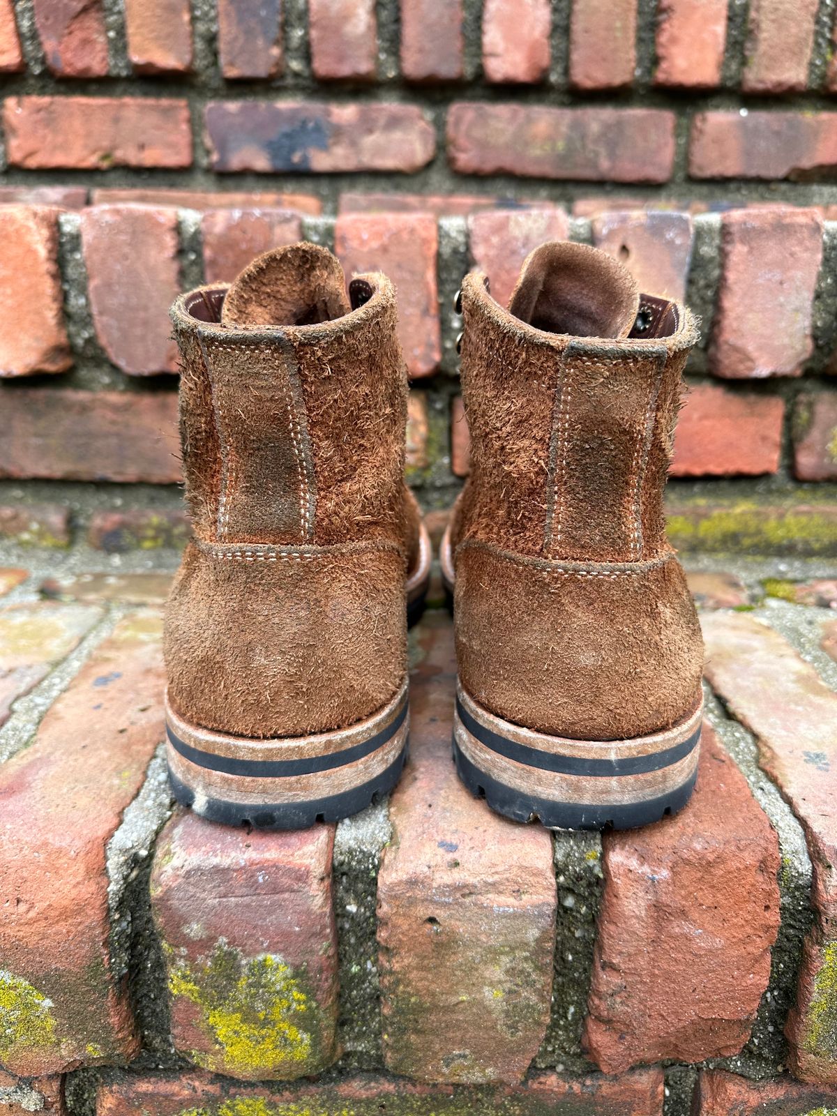 Photo by adosreis on March 4, 2023 of the Truman Service Boot in Cattail Grizzly Roughout.