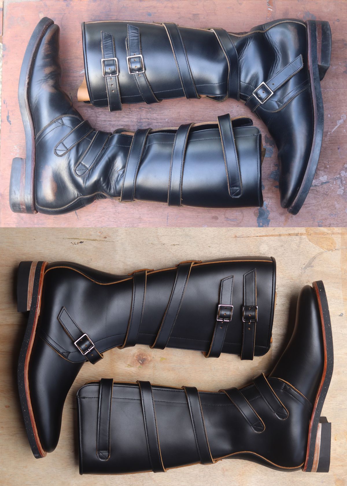 Photo by januardwijuang on February 5, 2026 of the Briselblack The Hanker Tanker Boots in S.B. Foot Black Dawson.