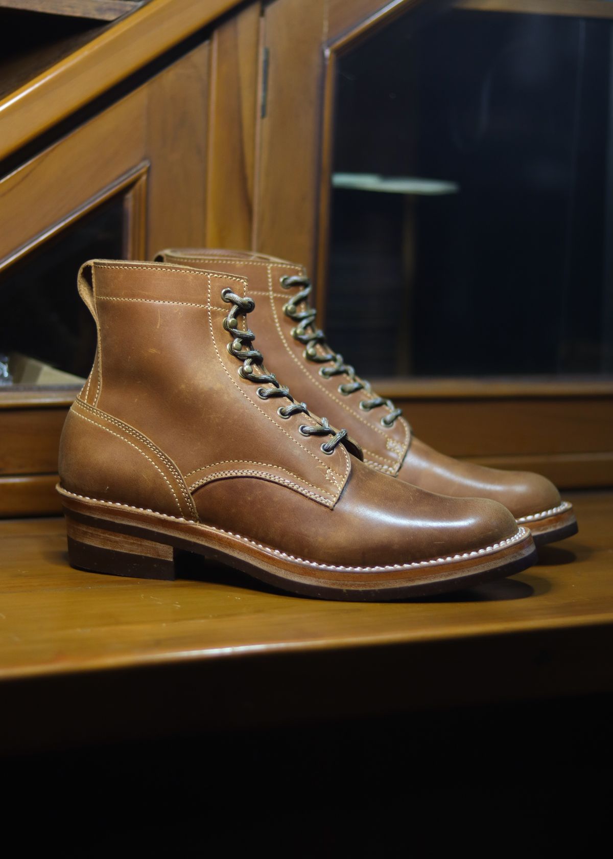 Photo by januardwijuang on September 22, 2025 of the JanSewn Boots JS-200 in indonesian Tan Pull Up.