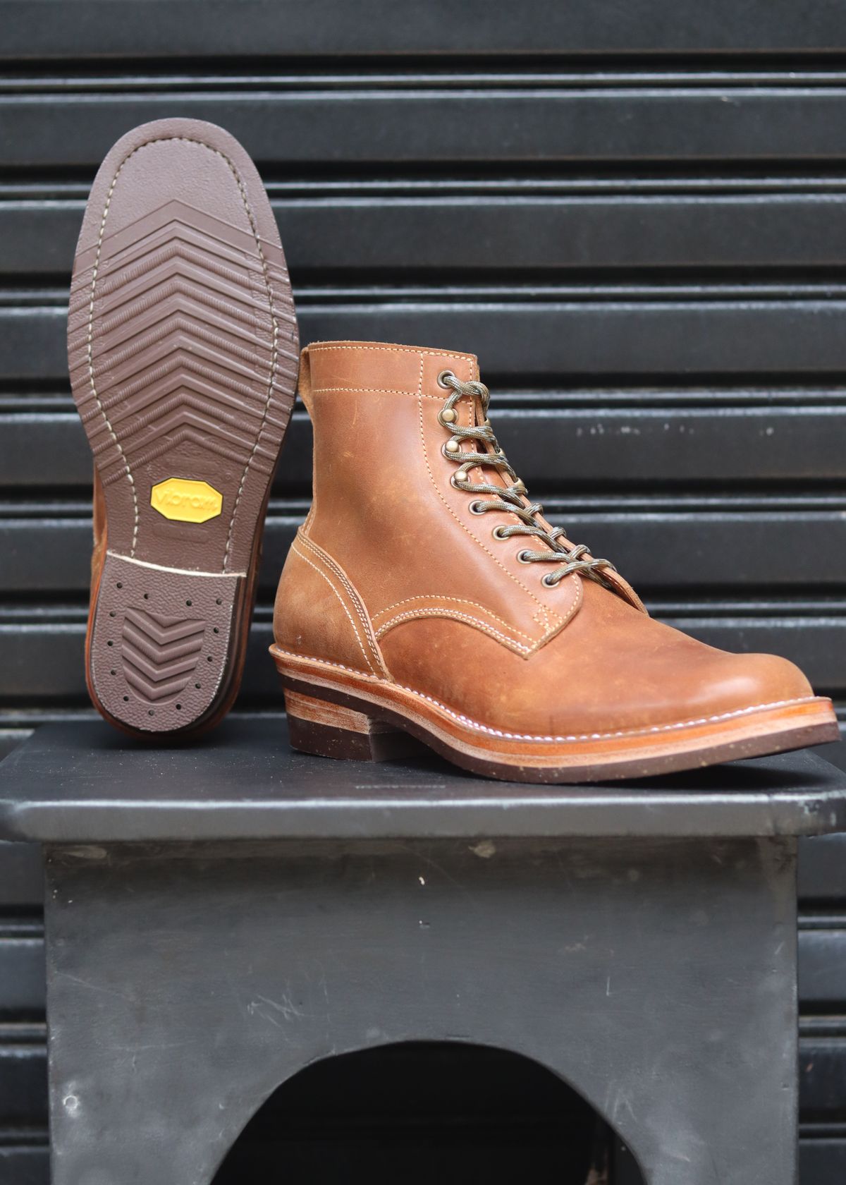 Photo by januardwijuang on September 30, 2025 of the JanSewn Boots JS-200 in indonesian Tan Pull Up.