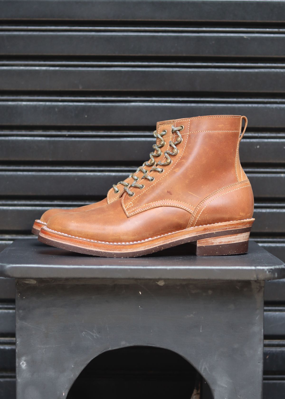 Photo by januardwijuang on September 30, 2025 of the JanSewn Boots JS-200 in indonesian Tan Pull Up.