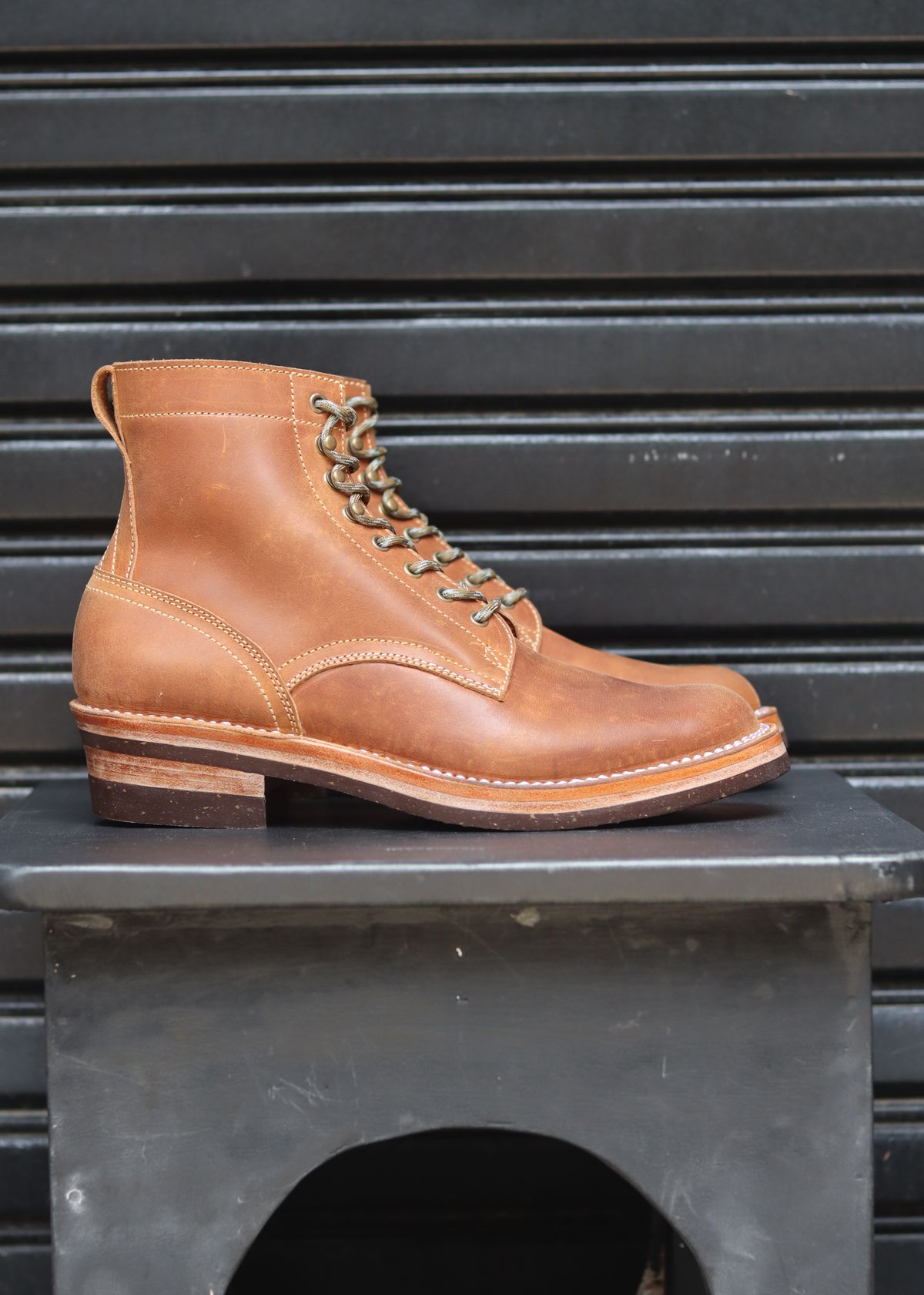 Photo by januardwijuang on September 30, 2025 of the JanSewn Boots JS-200 in indonesian Tan Pull Up.