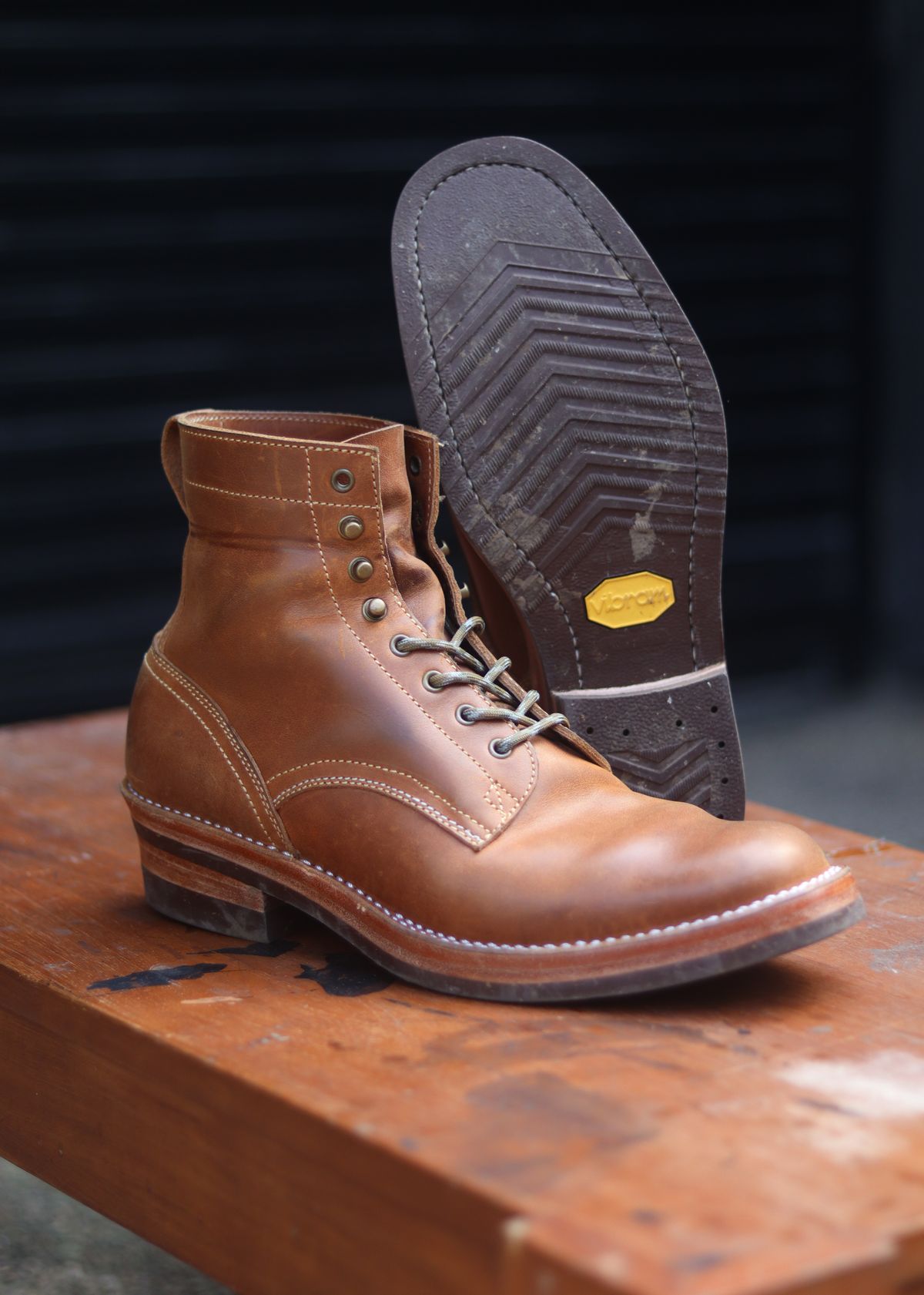 Photo by januardwijuang on November 4, 2025 of the JanSewn Boots JS-200 in indonesian Tan Pull Up.