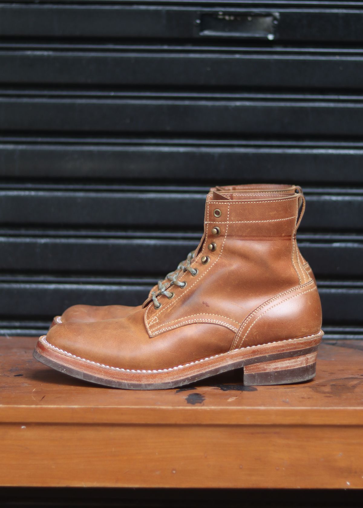 Photo by januardwijuang on November 4, 2025 of the JanSewn Boots JS-200 in indonesian Tan Pull Up.