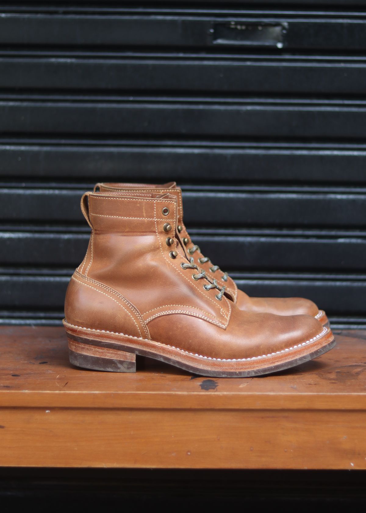 Photo by januardwijuang on November 4, 2025 of the JanSewn Boots JS-200 in indonesian Tan Pull Up.