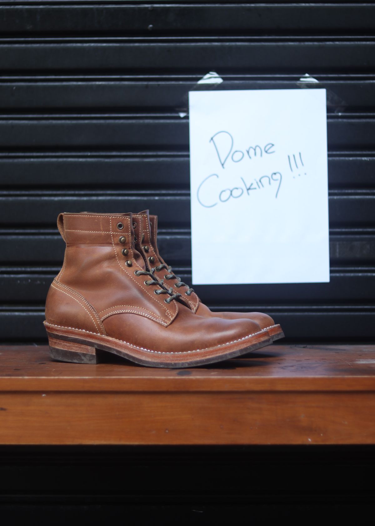 Photo by januardwijuang on November 4, 2025 of the JanSewn Boots JS-200 in indonesian Tan Pull Up.