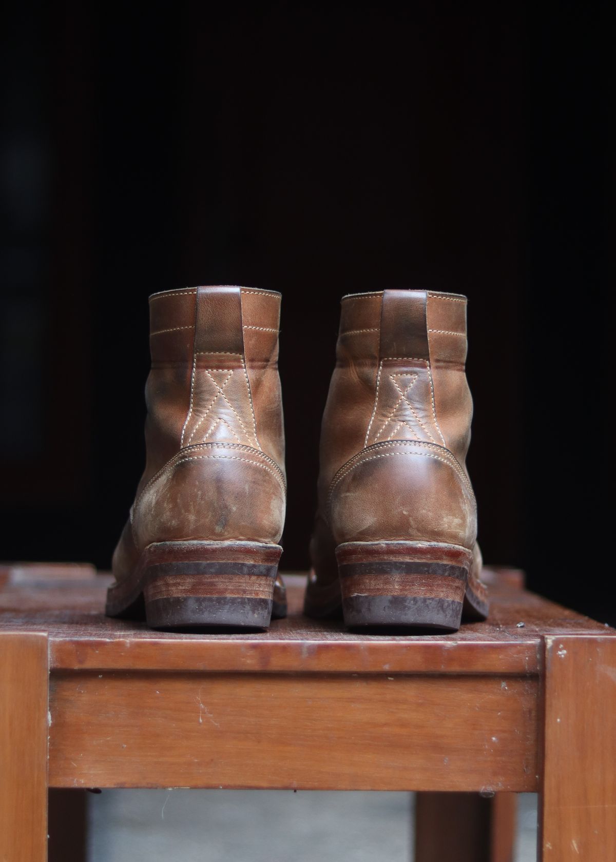 Photo by januardwijuang on November 30, 2025 of the JanSewn Boots JS-200 in indonesian Tan Pull Up.