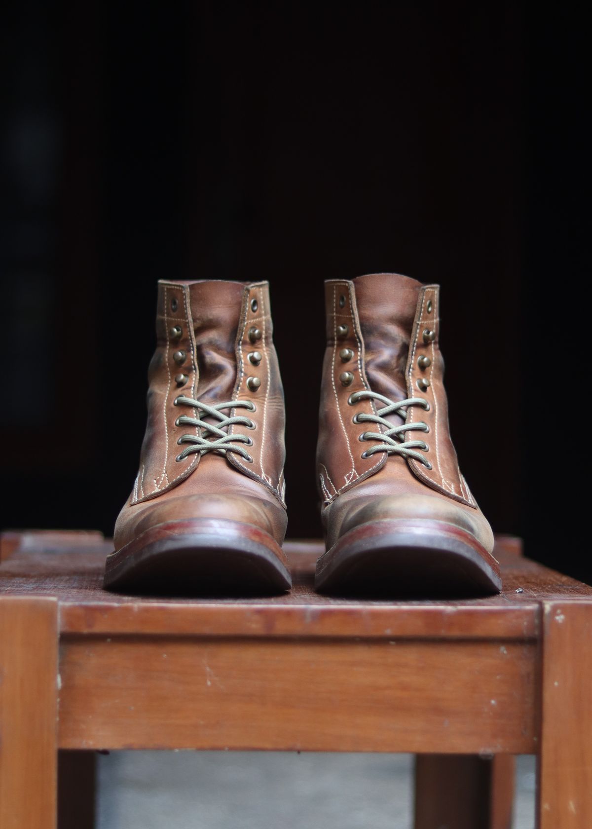 Photo by januardwijuang on November 30, 2025 of the JanSewn Boots JS-200 in indonesian Tan Pull Up.