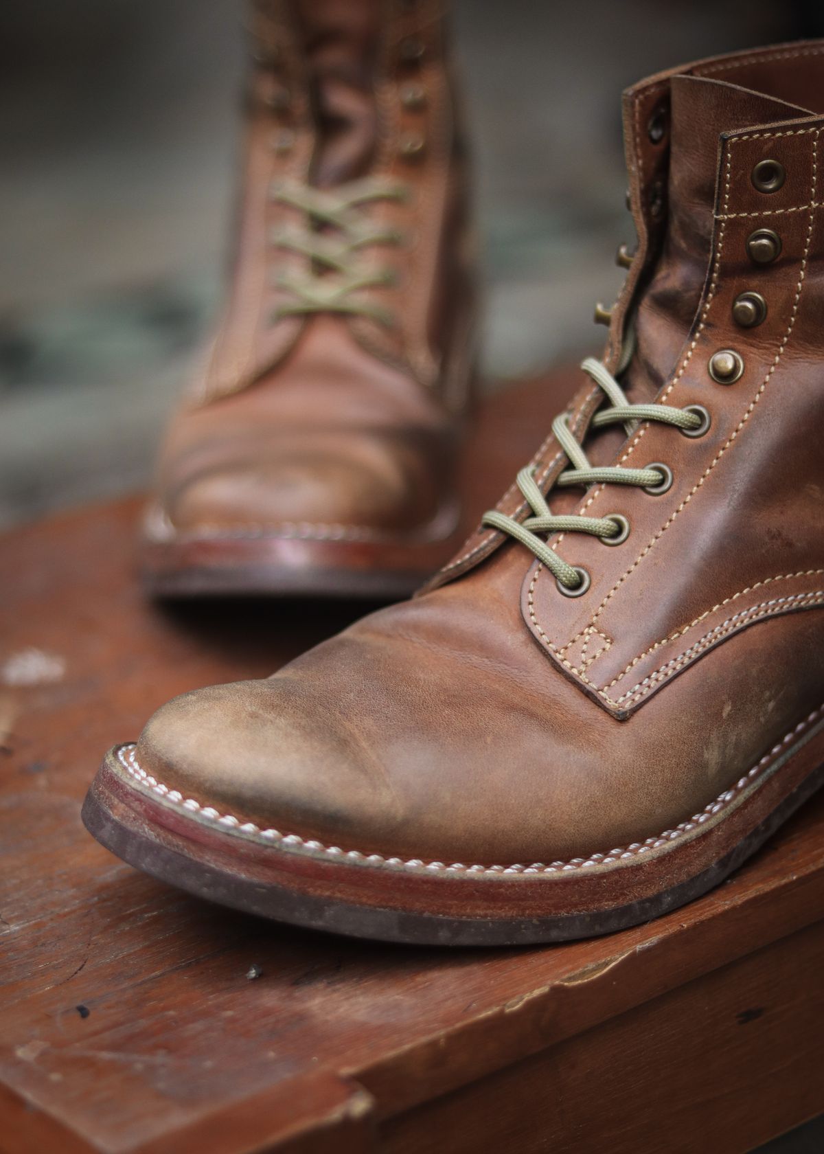 Photo by januardwijuang on December 7, 2025 of the JanSewn Boots JS-200 in indonesian Tan Pull Up.