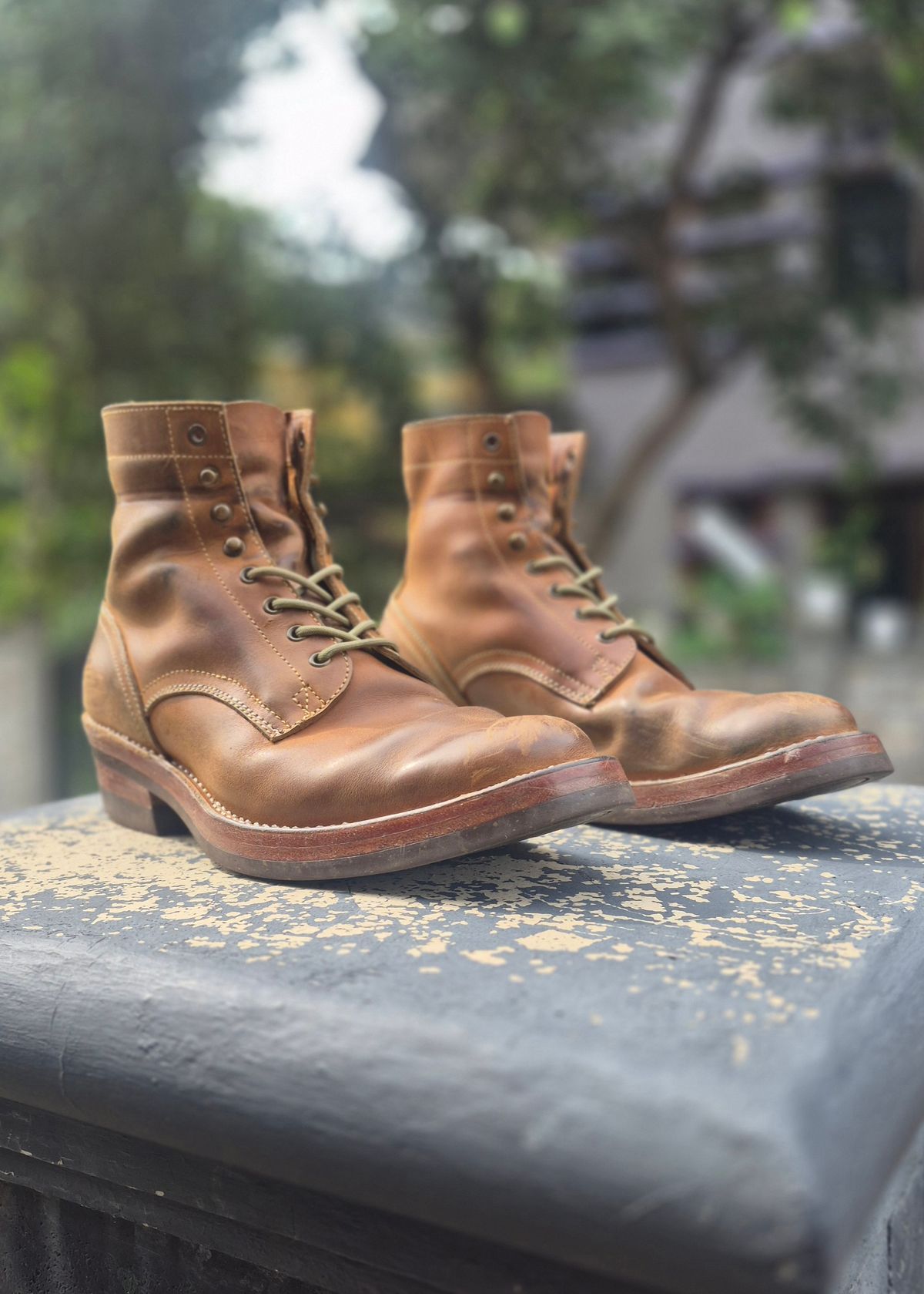 Photo by januardwijuang on December 13, 2025 of the JanSewn Boots JS-200 in indonesian Tan Pull Up.