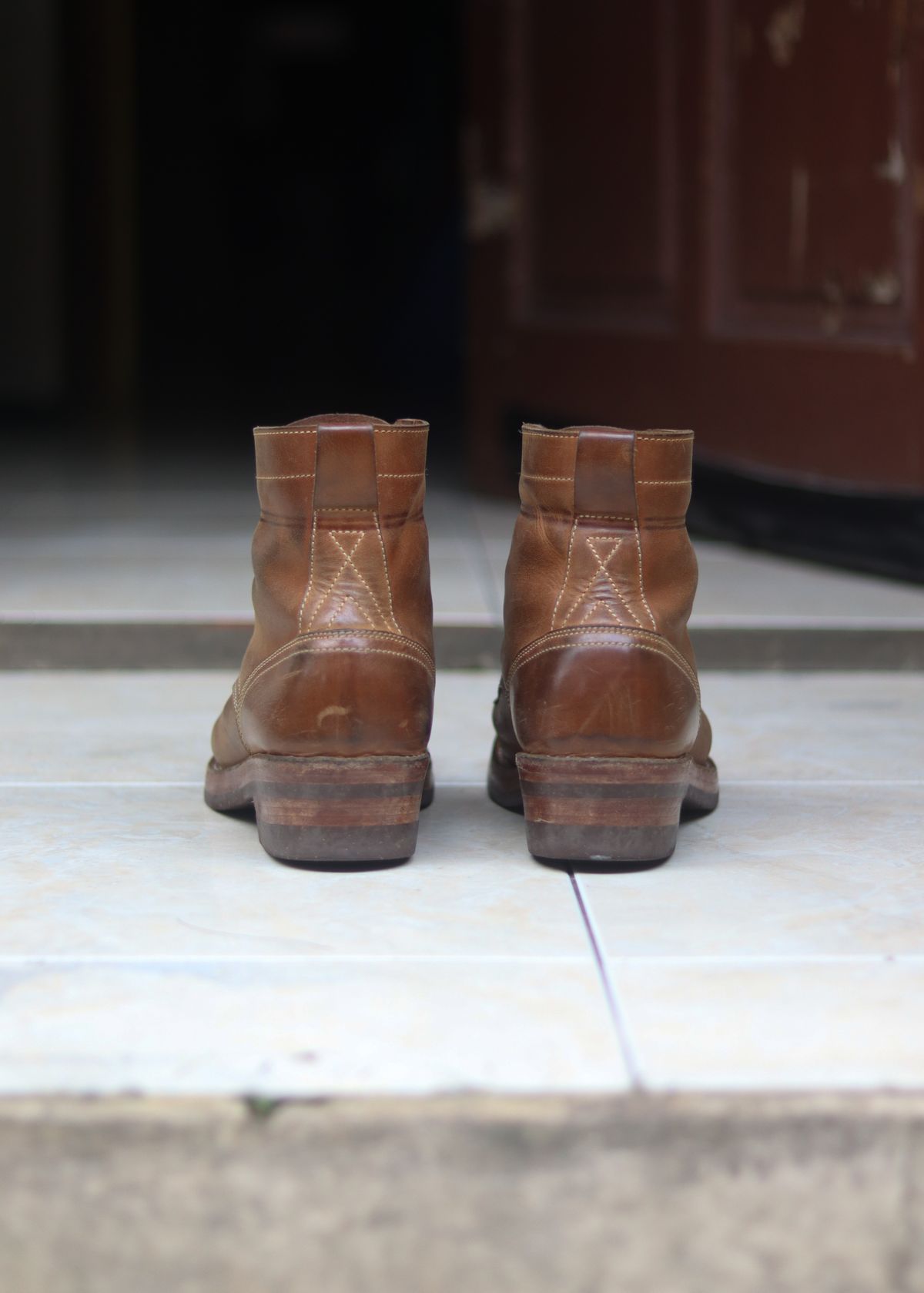 Photo by januardwijuang on January 1, 2026 of the JanSewn Boots JS-200 in indonesian Tan Pull Up.