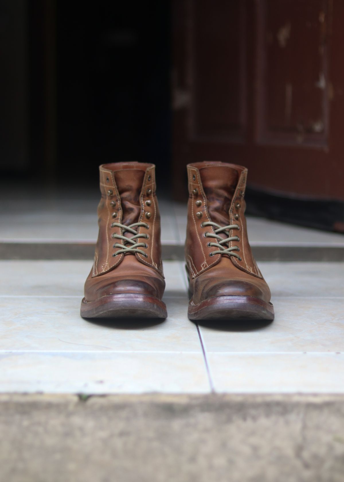 Photo by januardwijuang on December 31, 2025 of the JanSewn Boots JS-200 in indonesian Tan Pull Up.