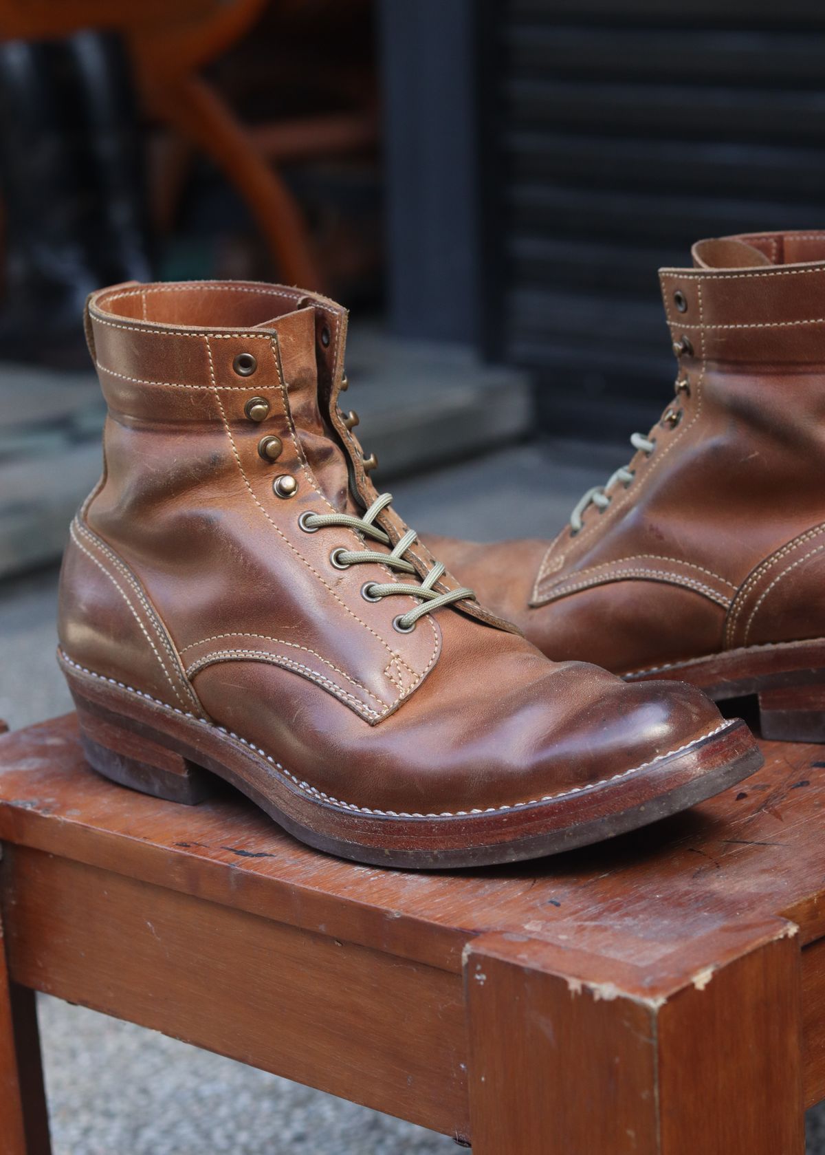 Photo by januardwijuang on February 3, 2026 of the JanSewn Boots JS-200 in indonesian Tan Pull Up.