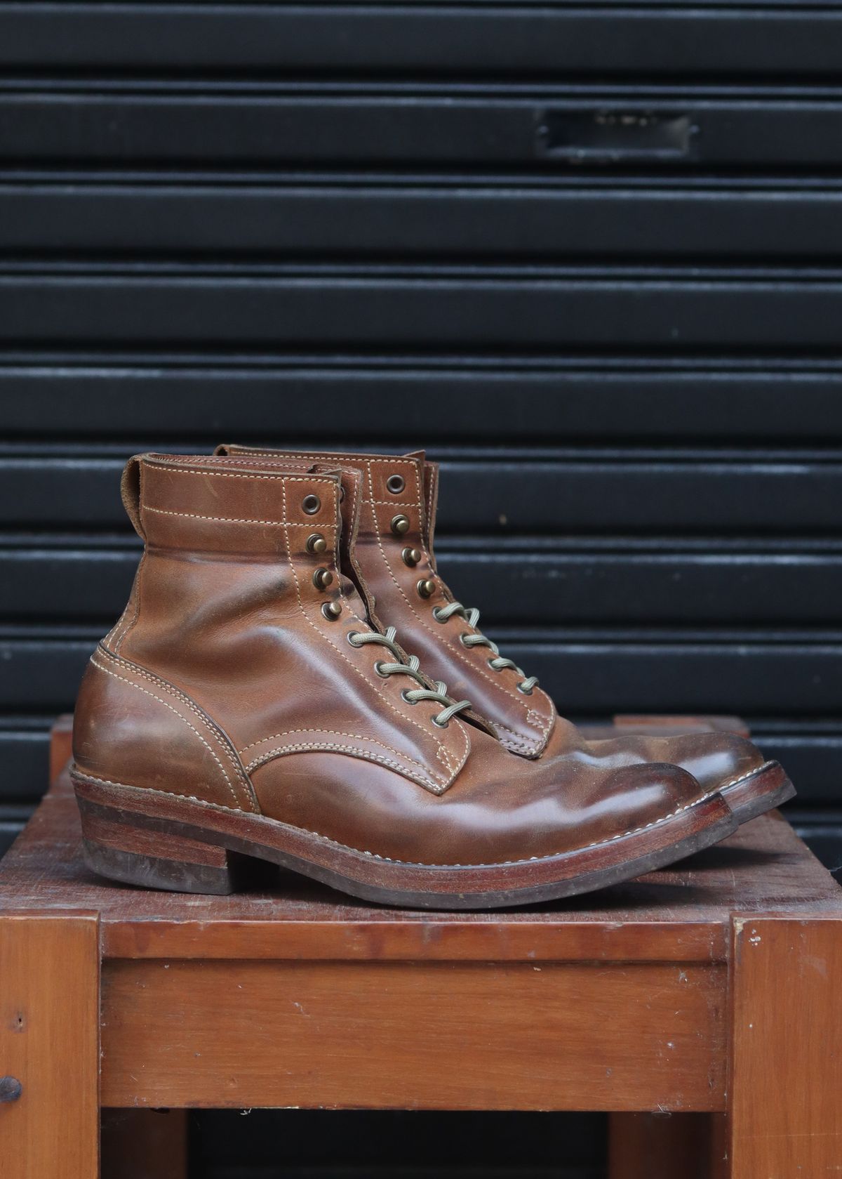 Photo by januardwijuang on February 3, 2026 of the JanSewn Boots JS-200 in indonesian Tan Pull Up.