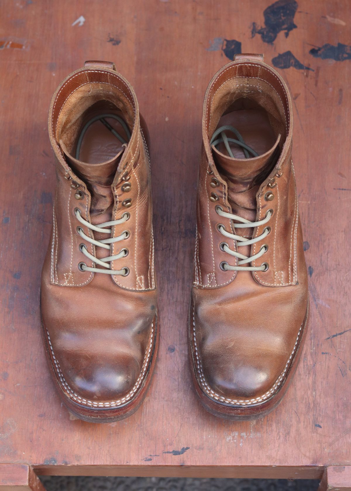 Photo by januardwijuang on February 3, 2026 of the JanSewn Boots JS-200 in indonesian Tan Pull Up.