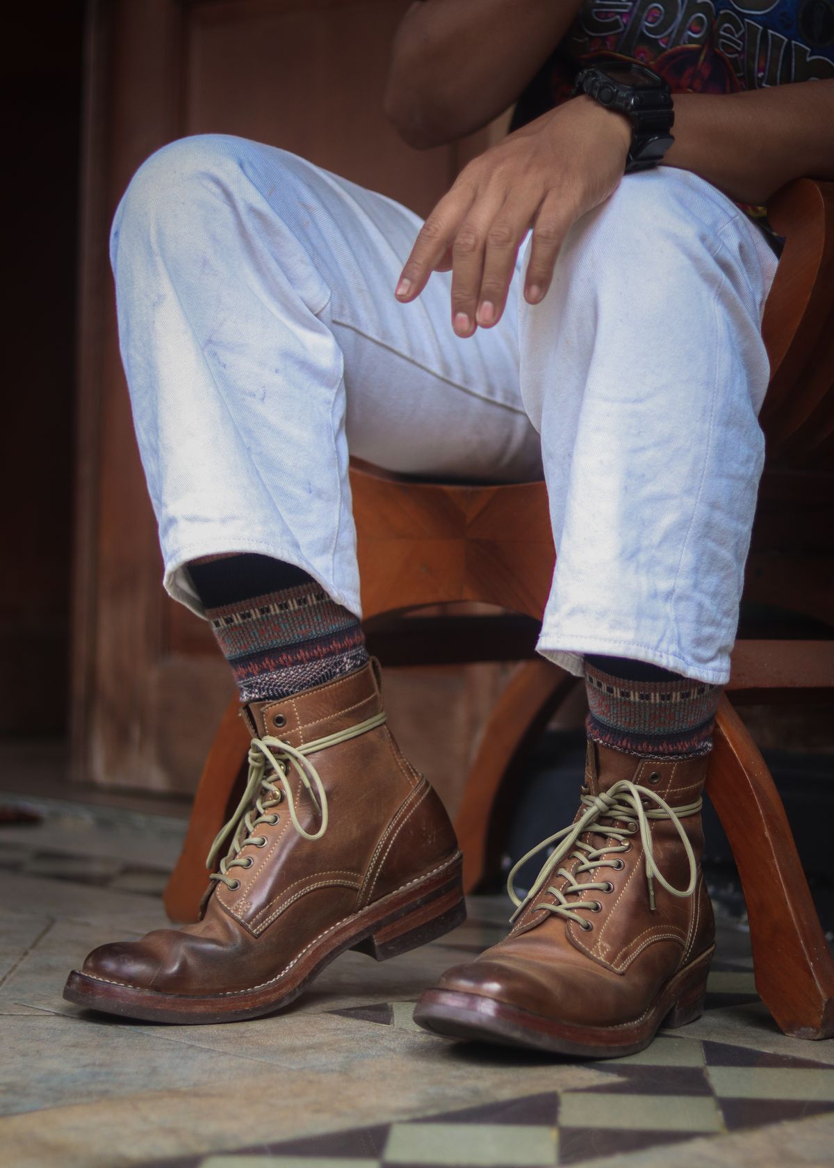 Photo by januardwijuang on February 8, 2026 of the JanSewn Boots JS-200 in indonesian Tan Pull Up.