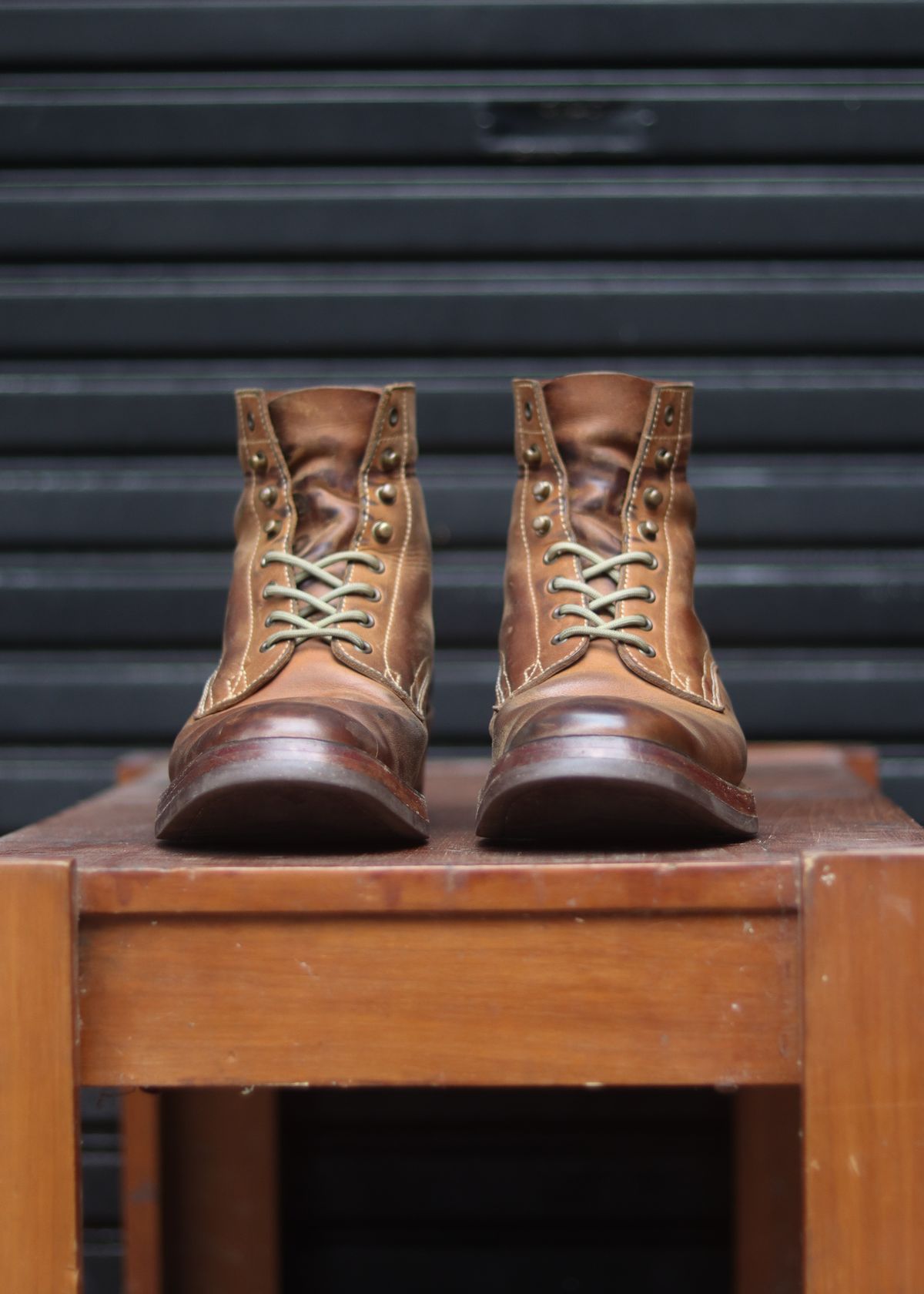 Photo by januardwijuang on March 1, 2026 of the JanSewn Boots JS-200 in indonesian Tan Pull Up.
