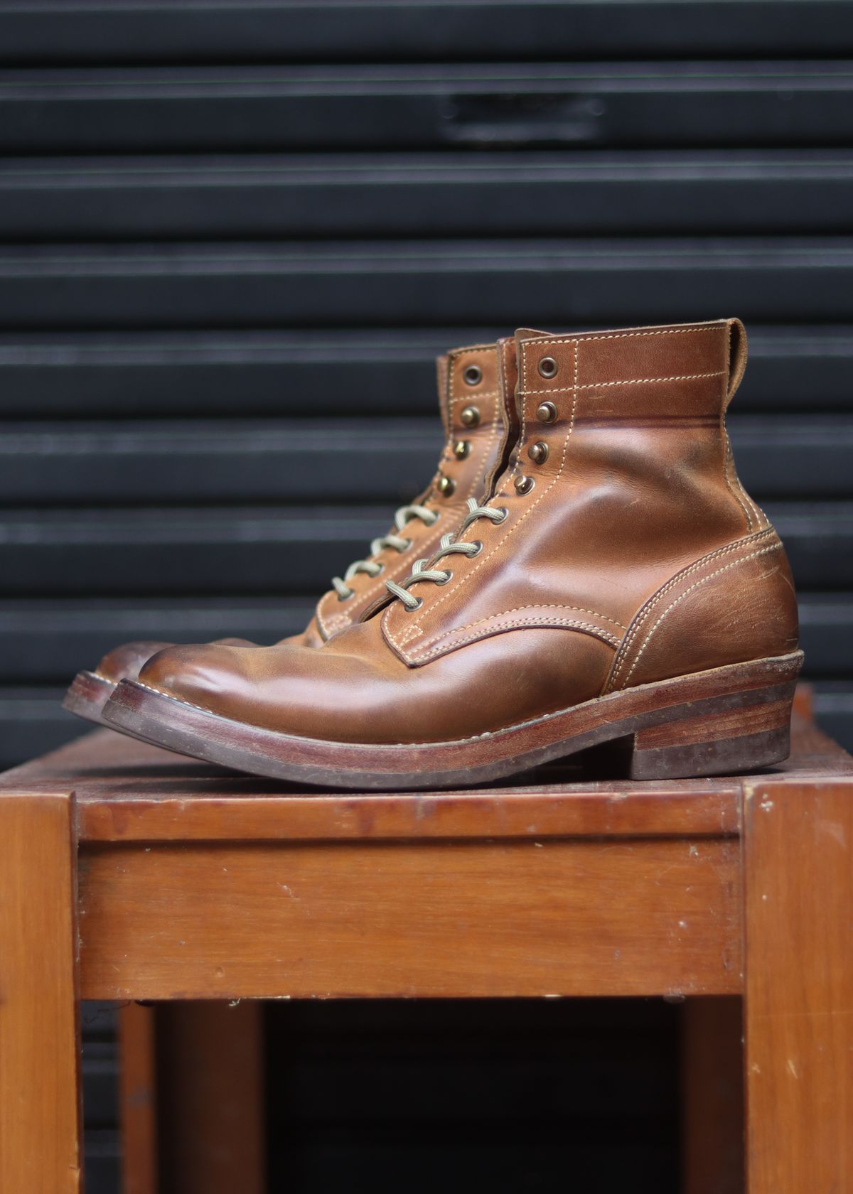 Photo by januardwijuang on March 1, 2026 of the JanSewn Boots JS-200 in indonesian Tan Pull Up.