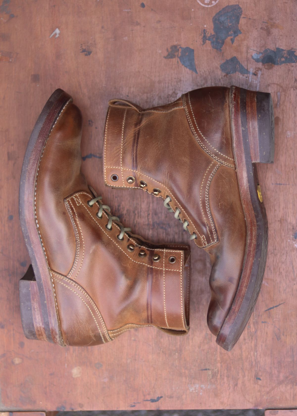 Photo by januardwijuang on March 1, 2026 of the JanSewn Boots JS-200 in indonesian Tan Pull Up.