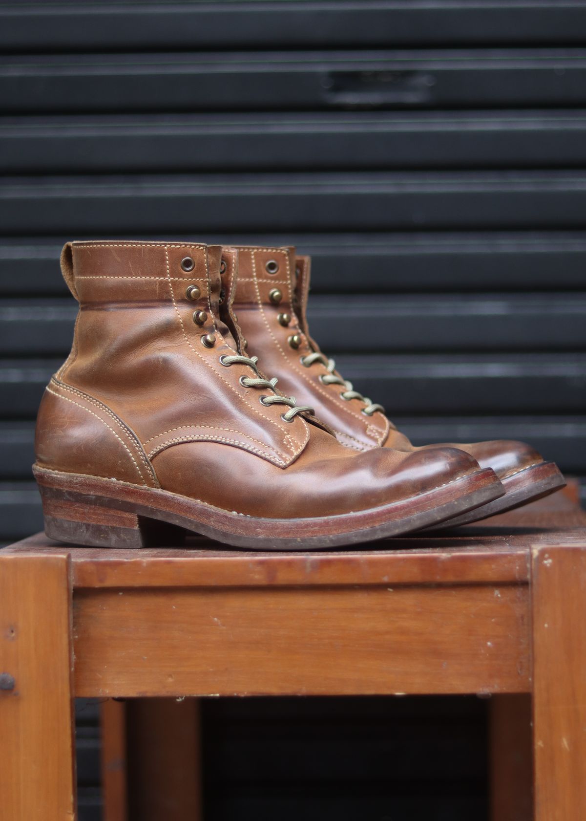 Photo by januardwijuang on March 1, 2026 of the JanSewn Boots JS-200 in indonesian Tan Pull Up.