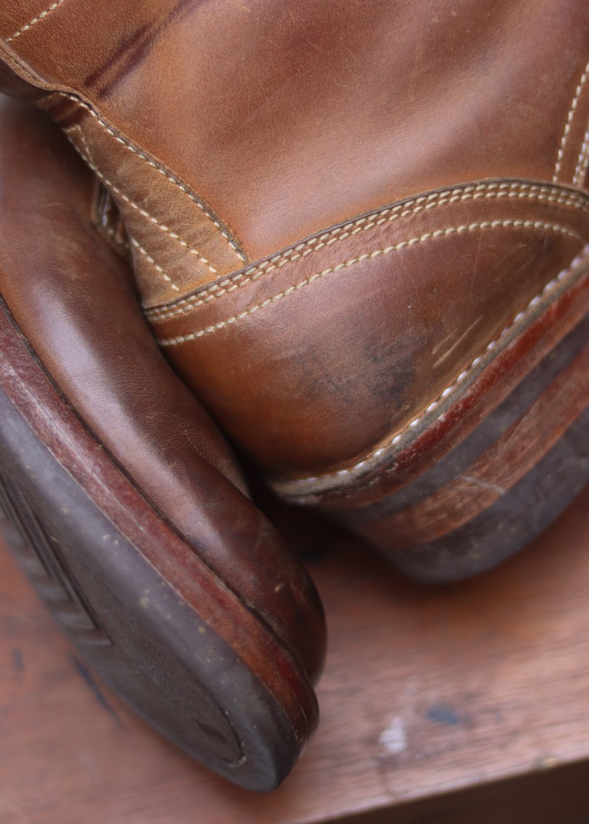 Photo by januardwijuang on March 1, 2026 of the JanSewn Boots JS-200 in indonesian Tan Pull Up.